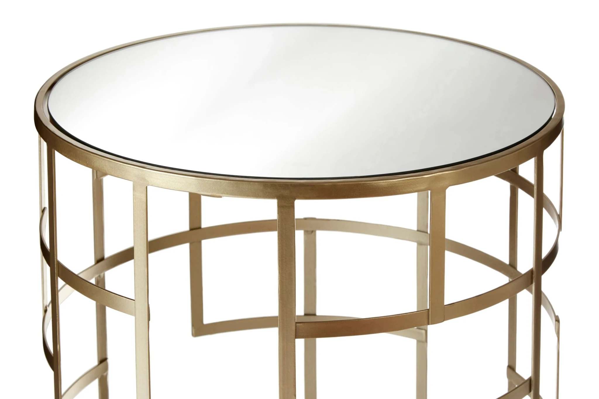 Avantis Set Of 2 Champagne Finish Side Tables - Tables, photo 7 of 7