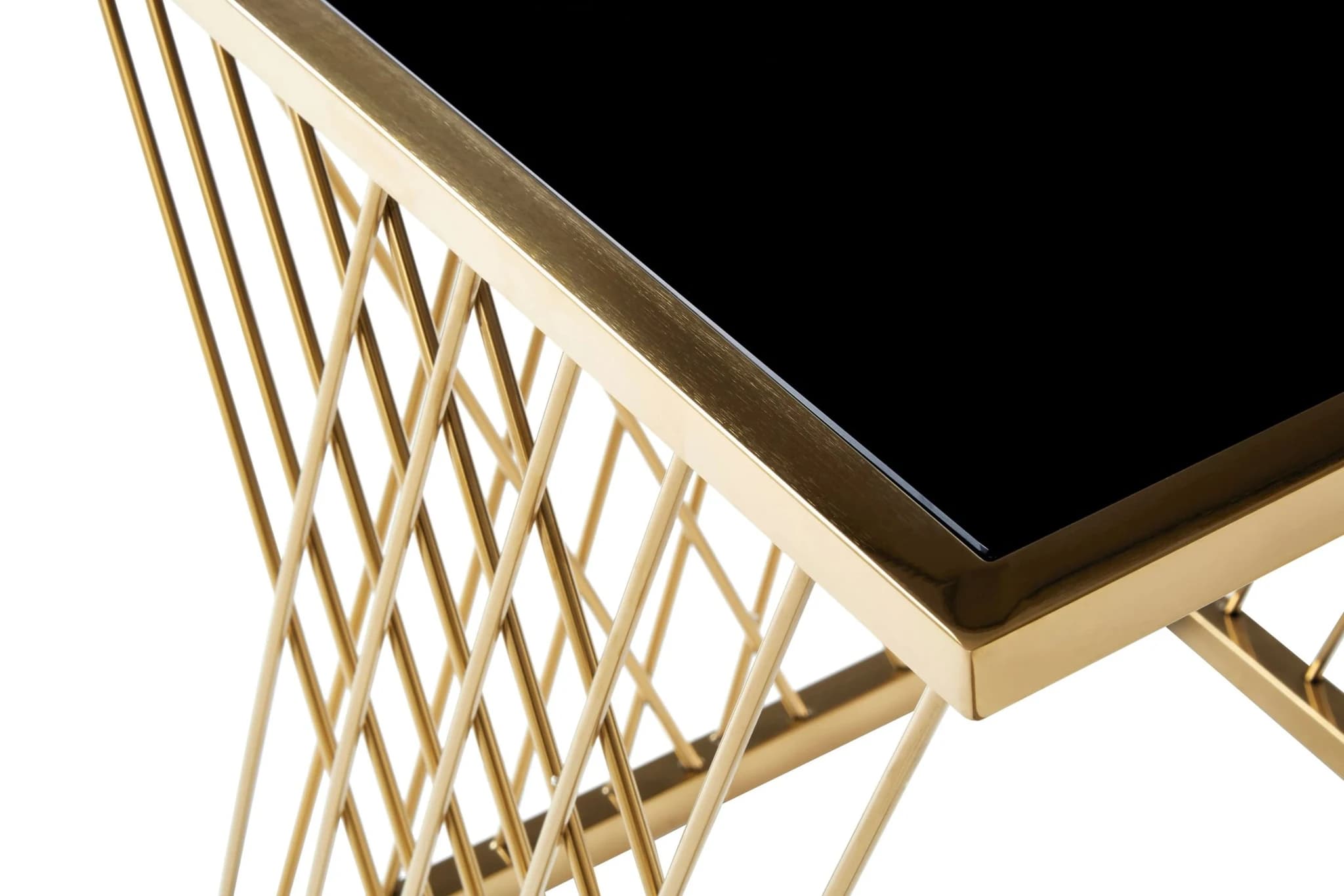 Arezzo Gold and Black Set Of 3 Nesting Tables - Tables, photo 7 of 7