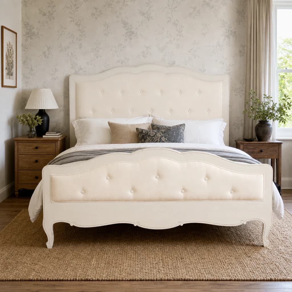Loire White Kingsize Bed - Furniture, photo 1 of 7
