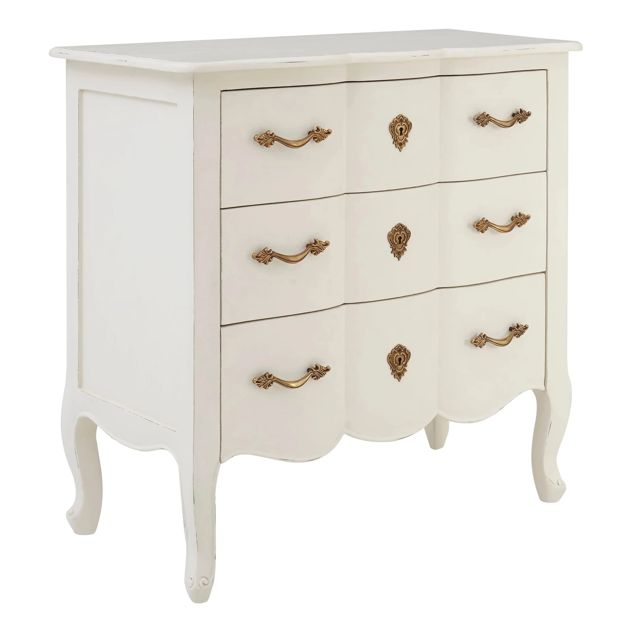Loire White Chest of 3 Drawers - Furniture, photo 4 of 7