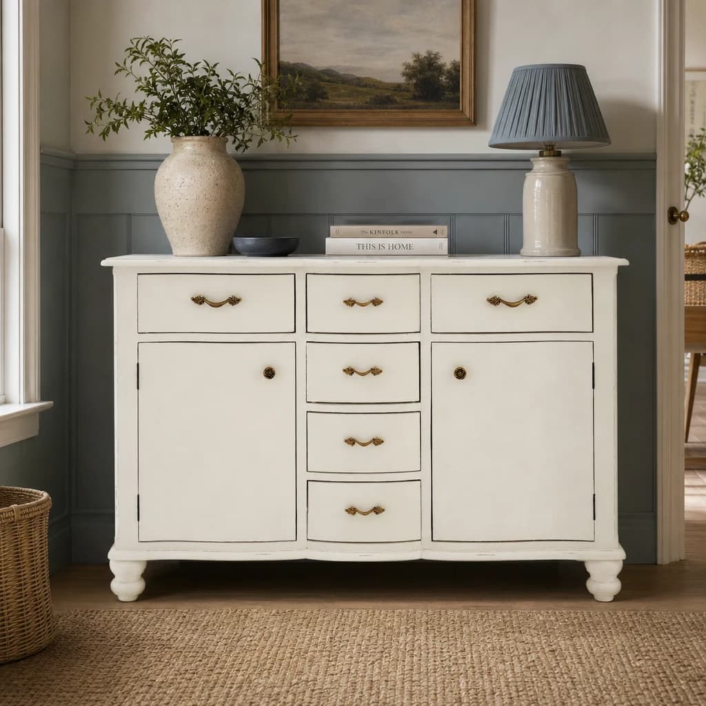 Loire 6 Drawer White Sideboard - Bookcases & shelving, photo 1 of 8