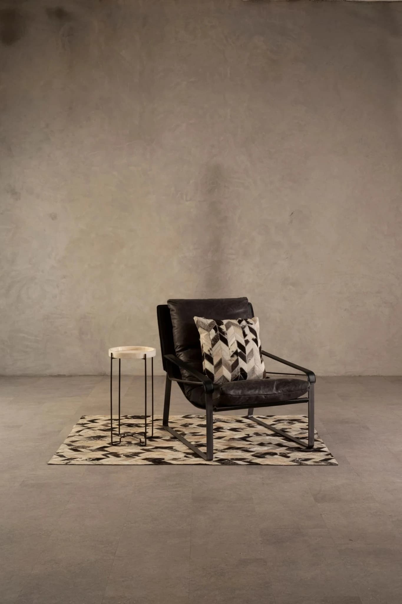 Hoxton Dark Brown Leather Lounge Chair - Seating, photo 3 of 8