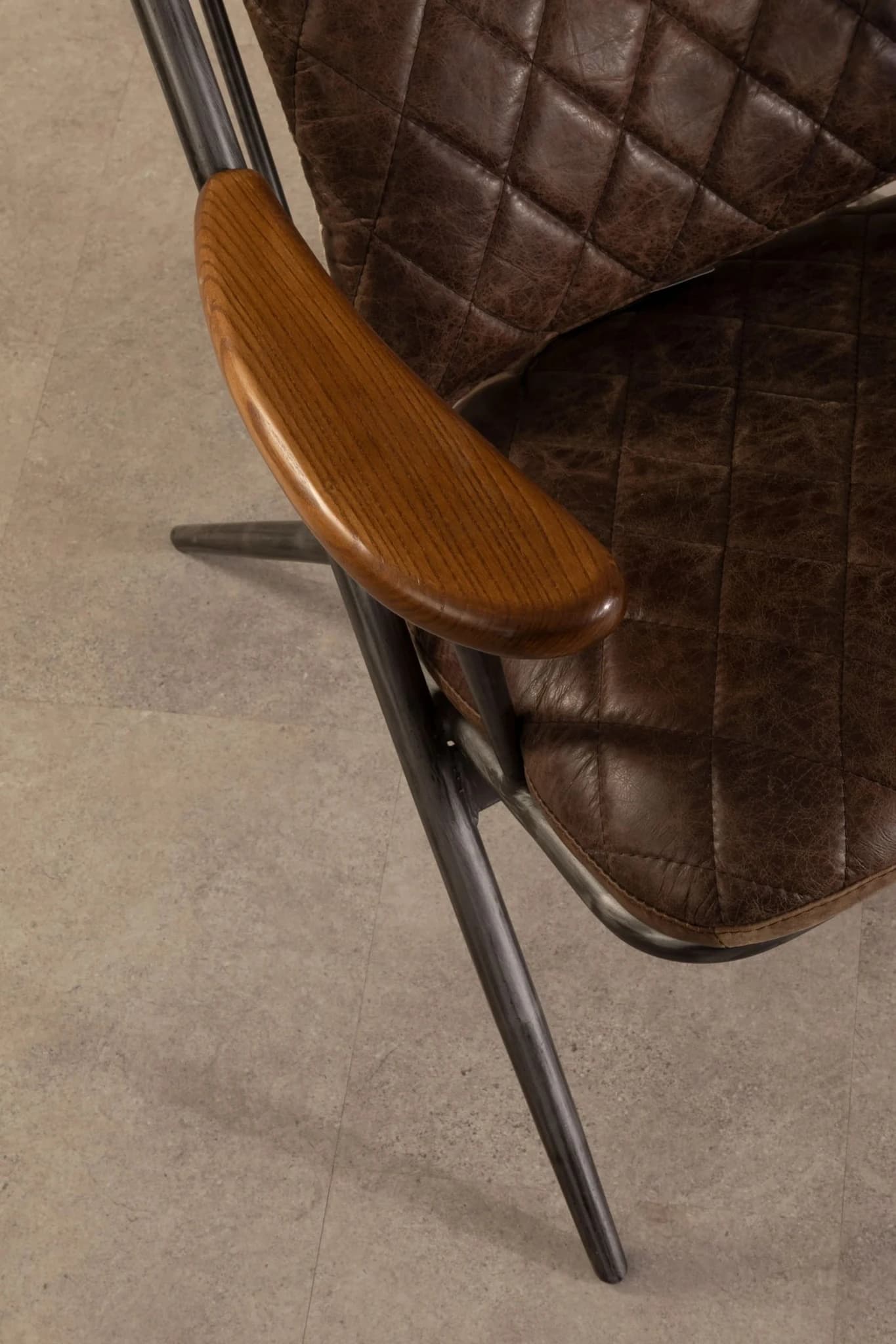 Hoxton Brown Leather High Back Chair - Seating, photo 2 of 8