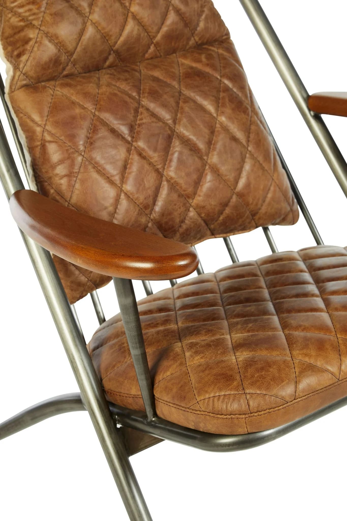Hoxton Light Brown Leather High Back Chair - Seating, photo 6 of 7
