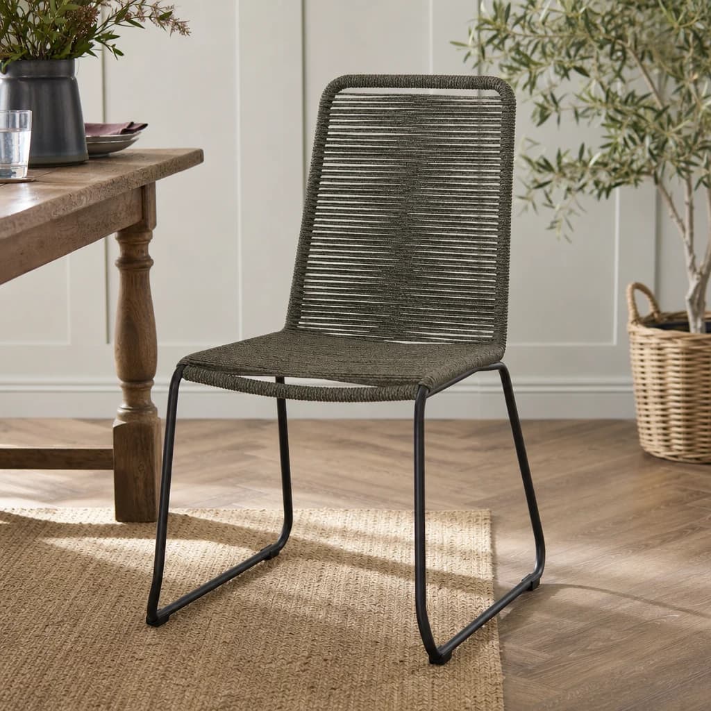Sisal Grey Rope Dining Chair - Seating, photo 1 of 8