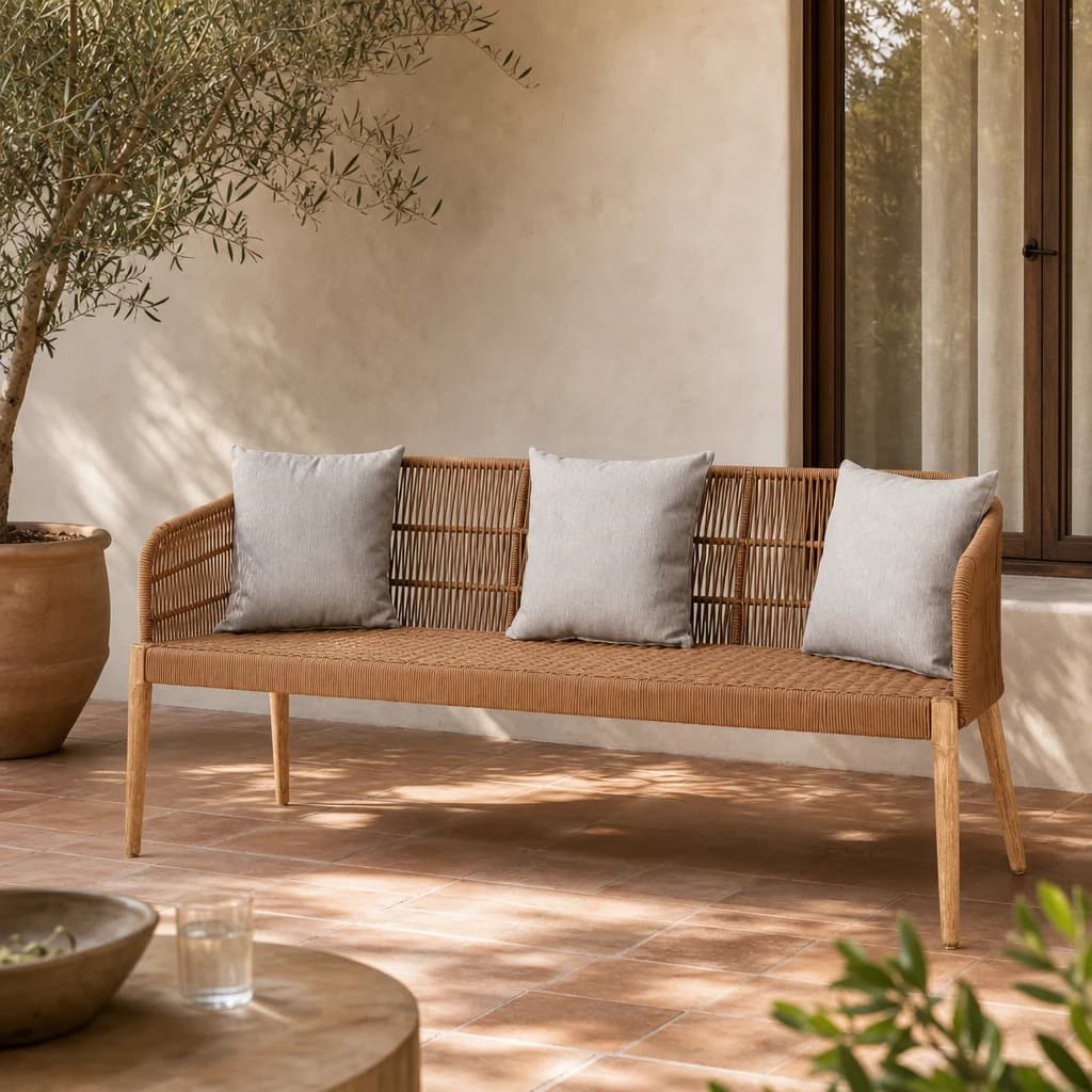 Opus 3 Seater Woven Rope Sofa - Seating, photo 1 of 8