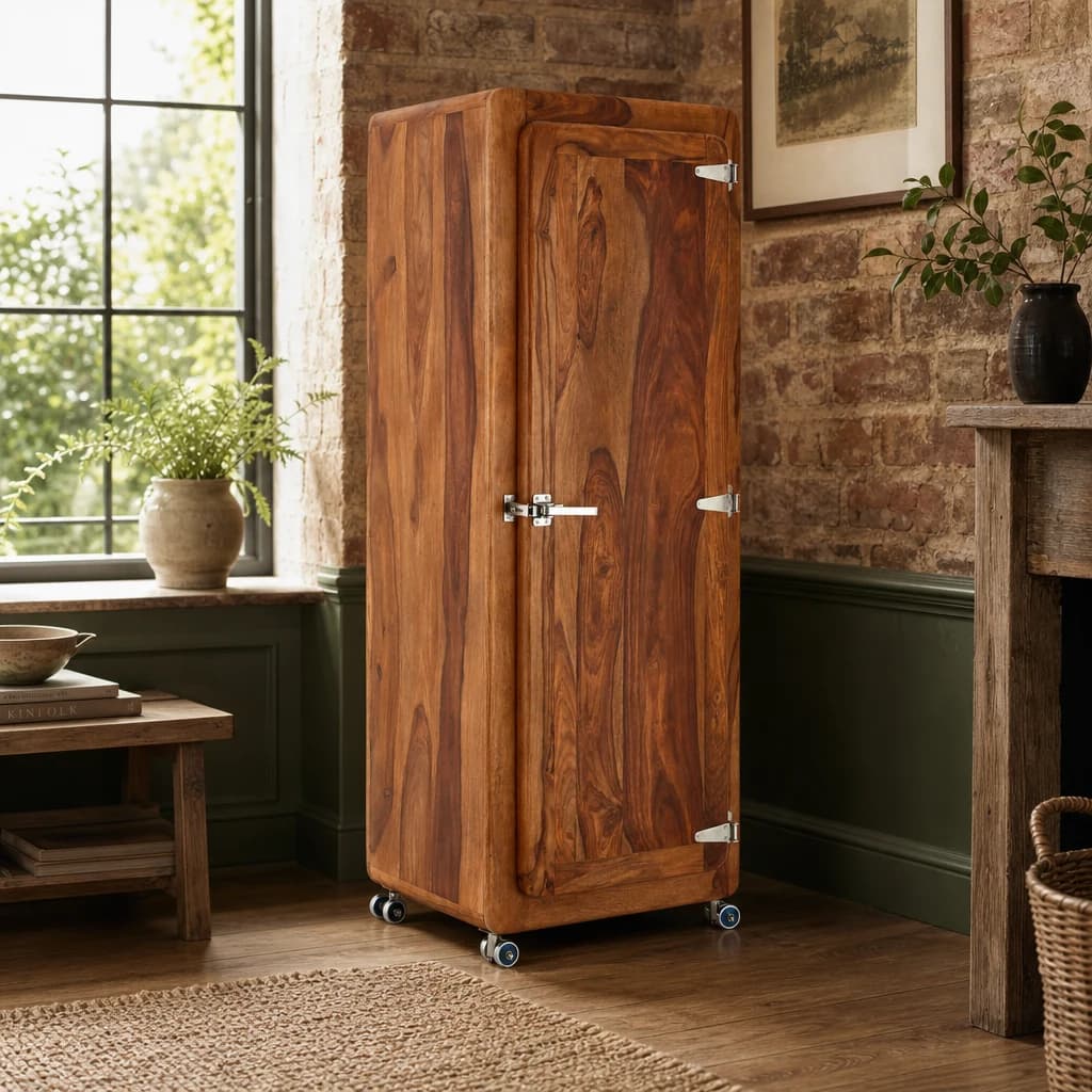 Marwar Tall Tropical Rose Wood Cabinet - Bookcases & shelving, photo 1 of 7