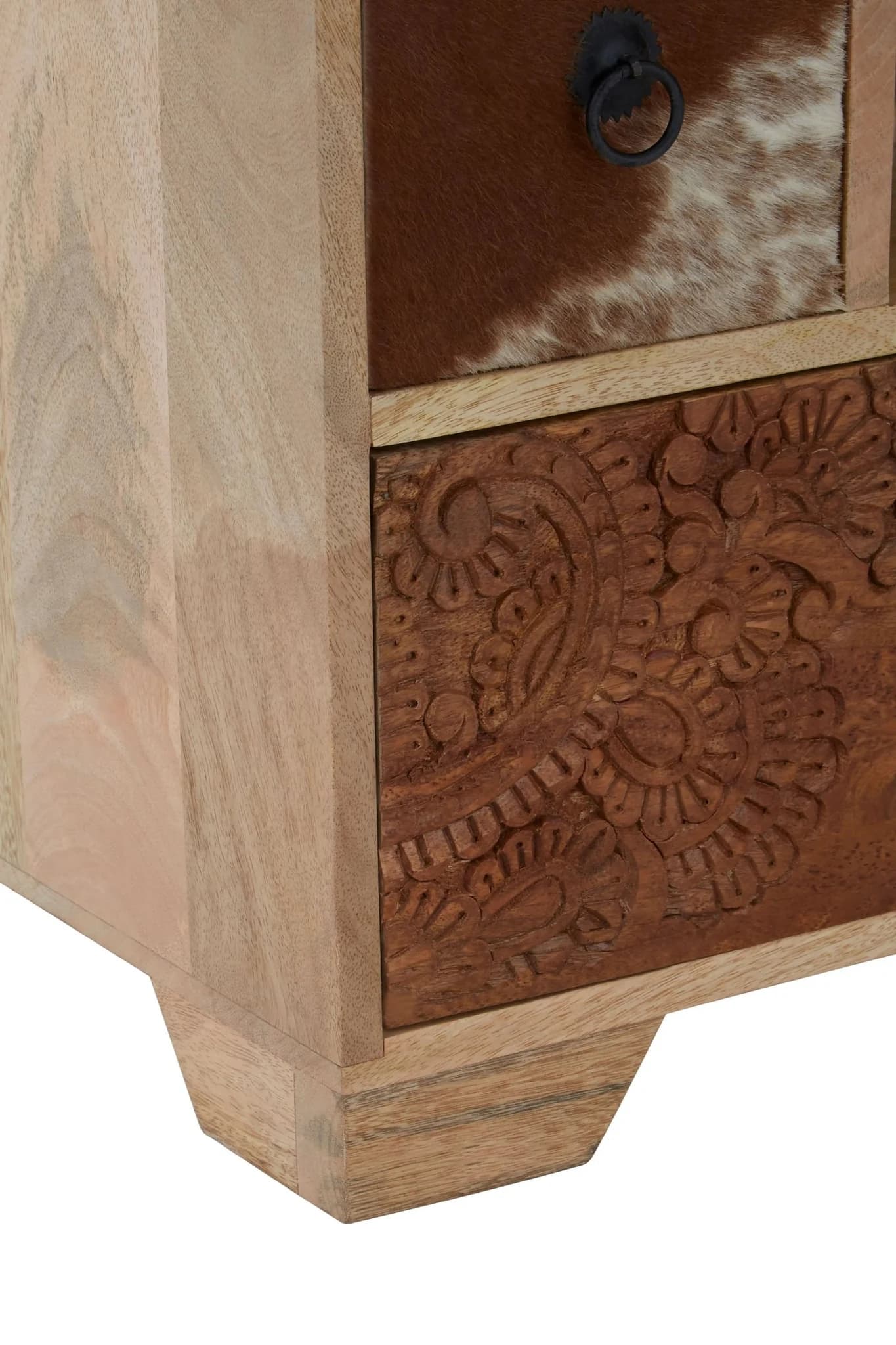 Marwar Mango Wood and Leather Media Unit - Bookcases & shelving, photo 5 of 8