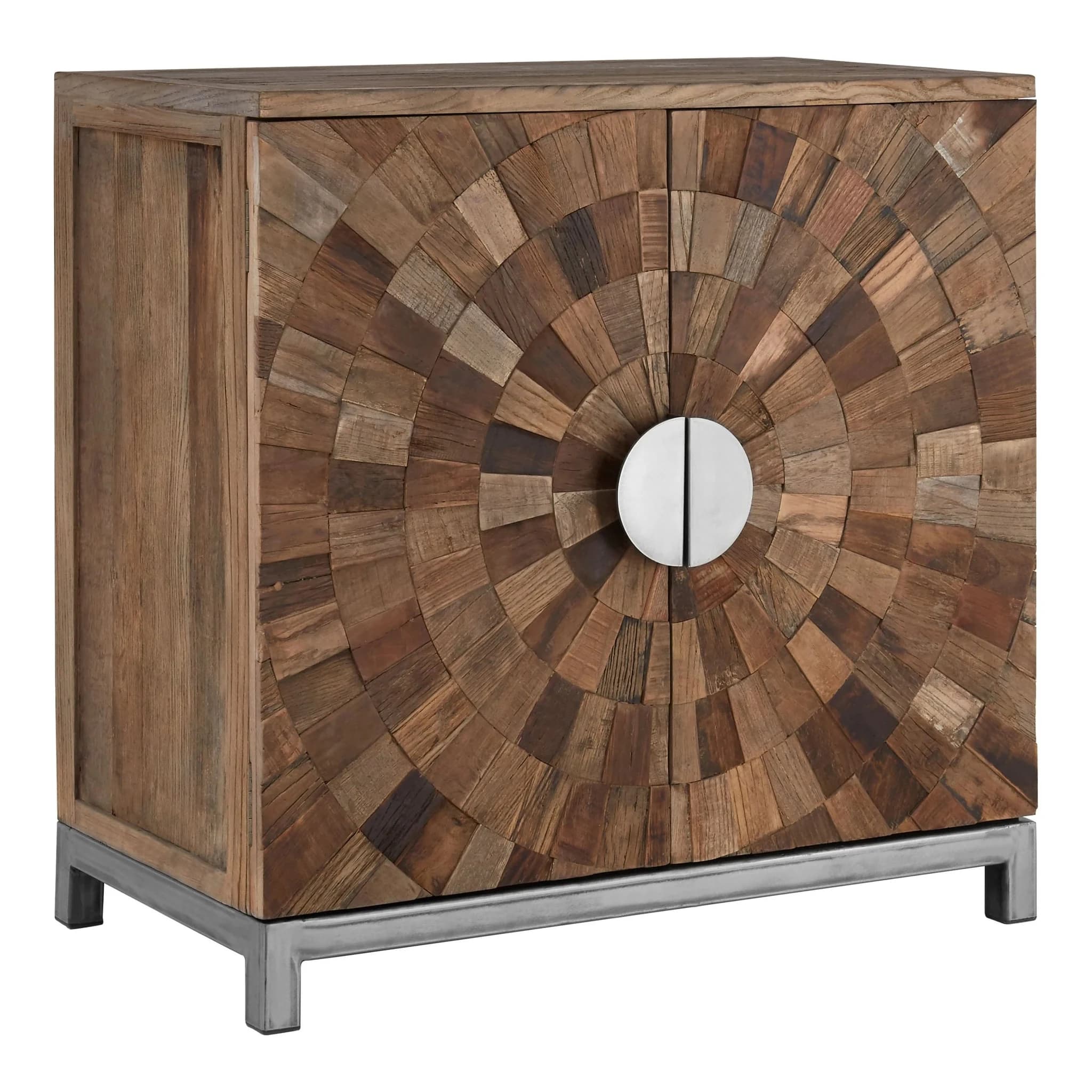Midas Large Recycled Elm Wood 2 Door Cabinet - Bookcases & shelving, photo 4 of 8