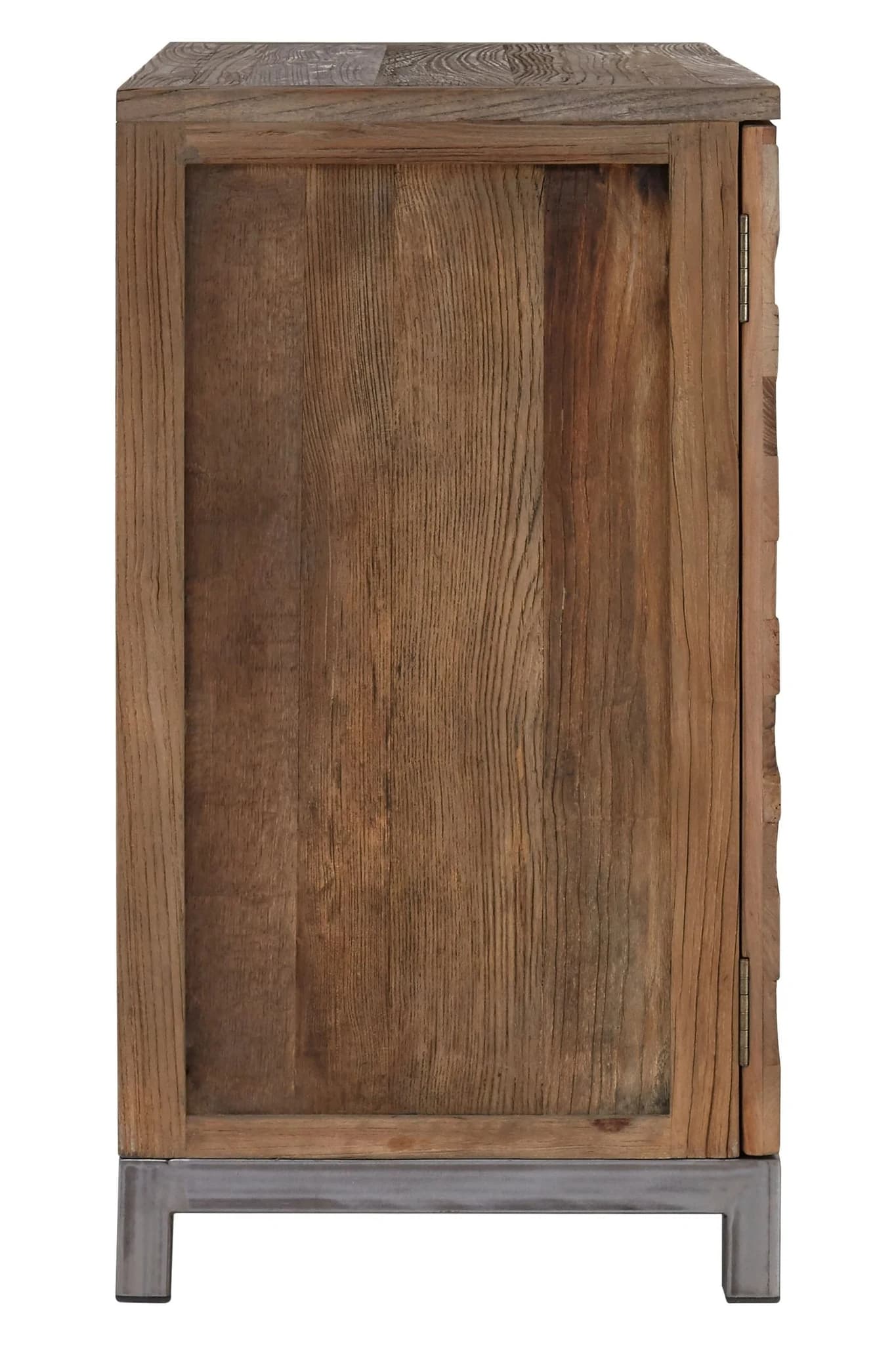 Midas Large Recycled Elm Wood 2 Door Cabinet - Bookcases & shelving, photo 3 of 8