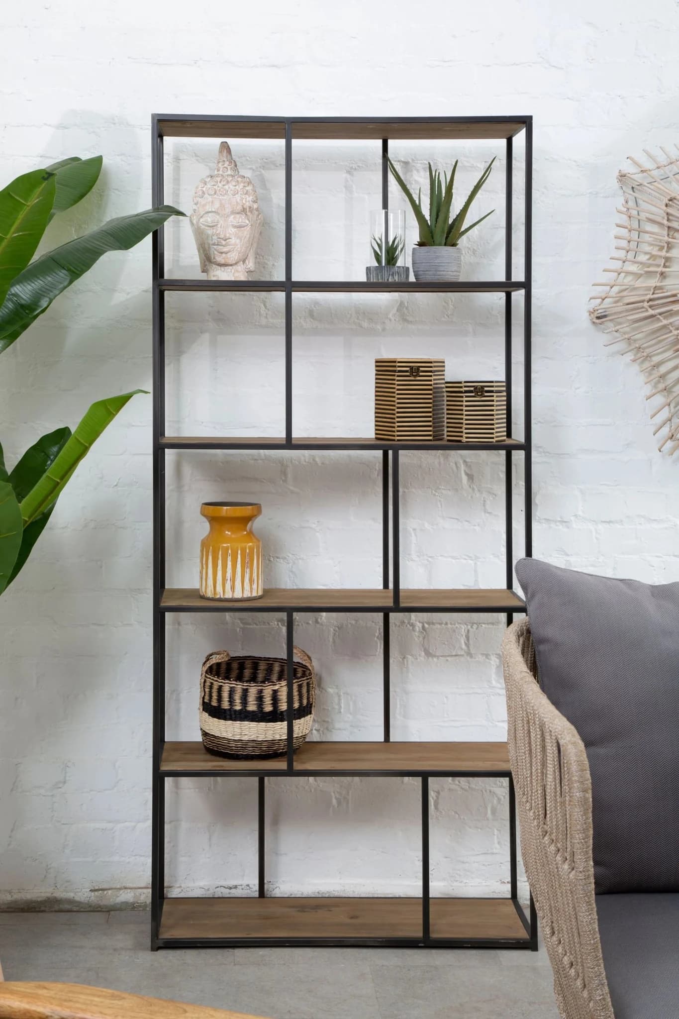 Mason Recycled Pine Wood 5 Tier Shelf Unit - Bookcases & shelving, photo 3 of 7