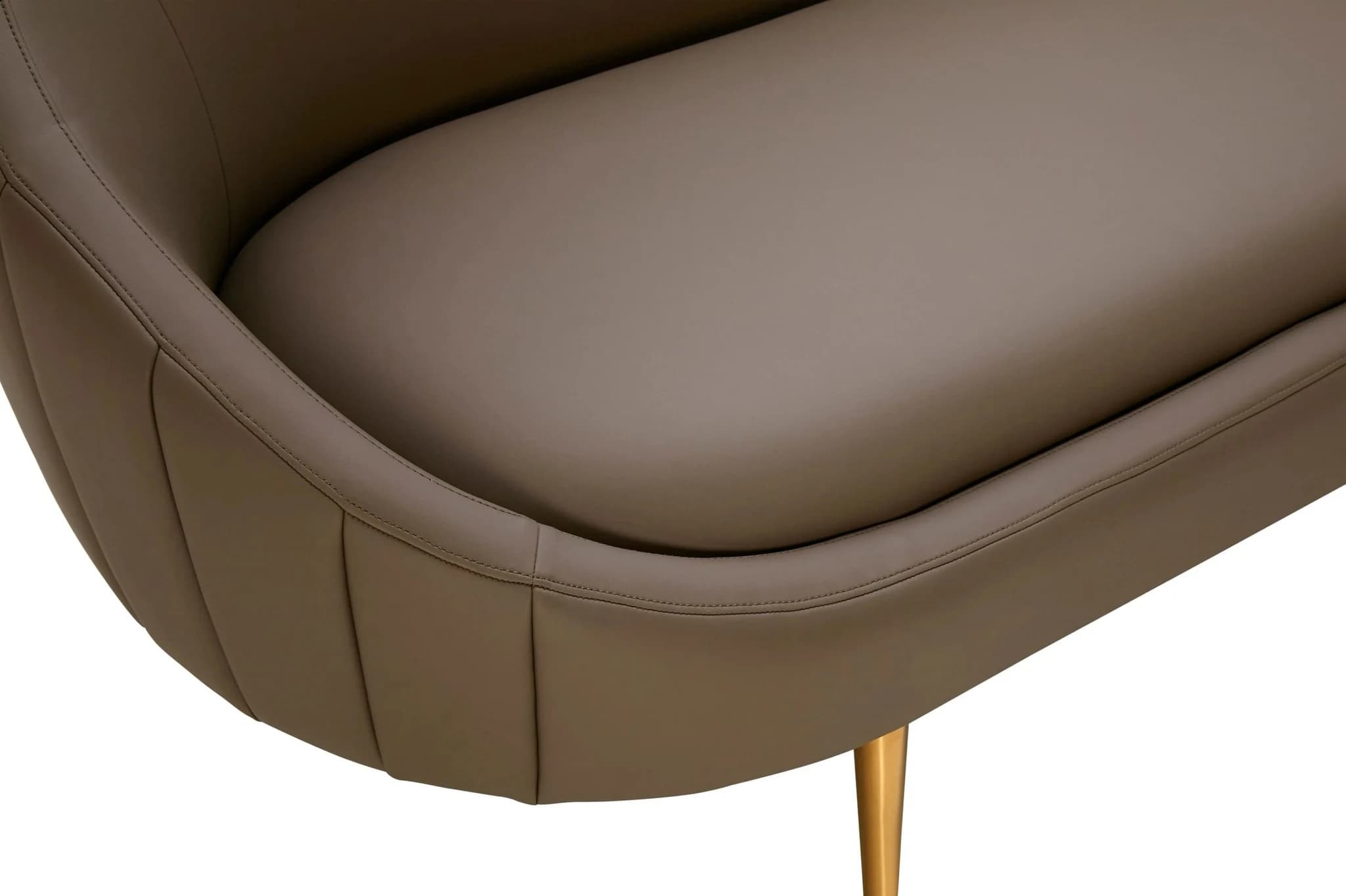 Lagero Brown Leather Effect 3 Seater Sofa - Seating, photo 7 of 7