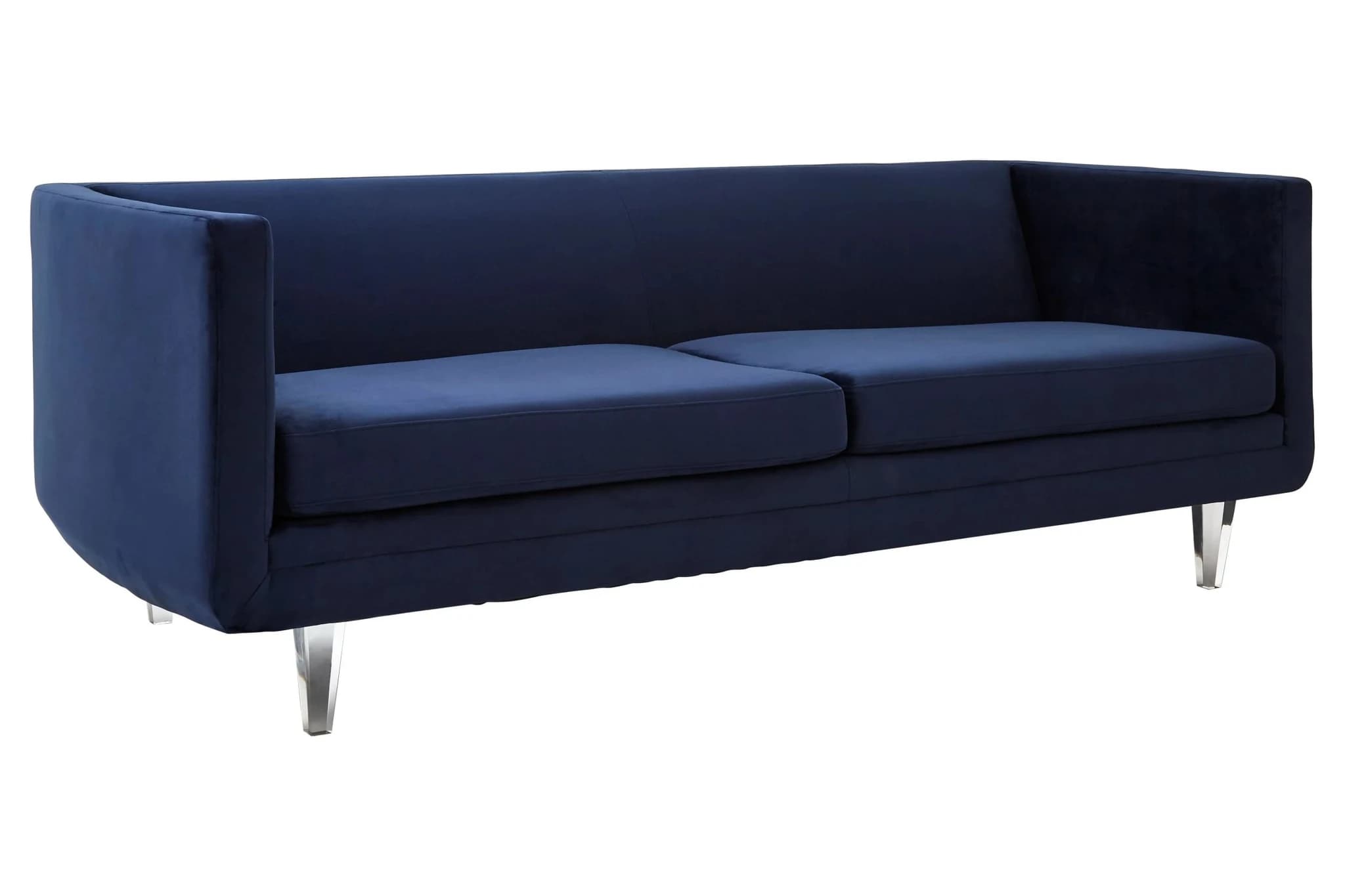 Pinner Navy Velvet 3 Seater Sofa - Seating, photo 5 of 8
