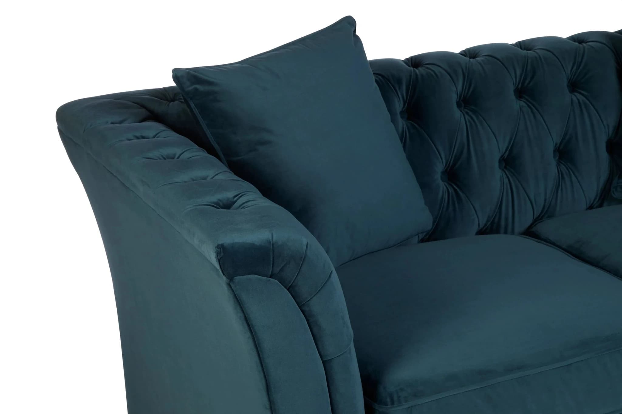 Sabrina Midnight Blue Velvet 2 Seat Sofa - Seating, photo 7 of 7