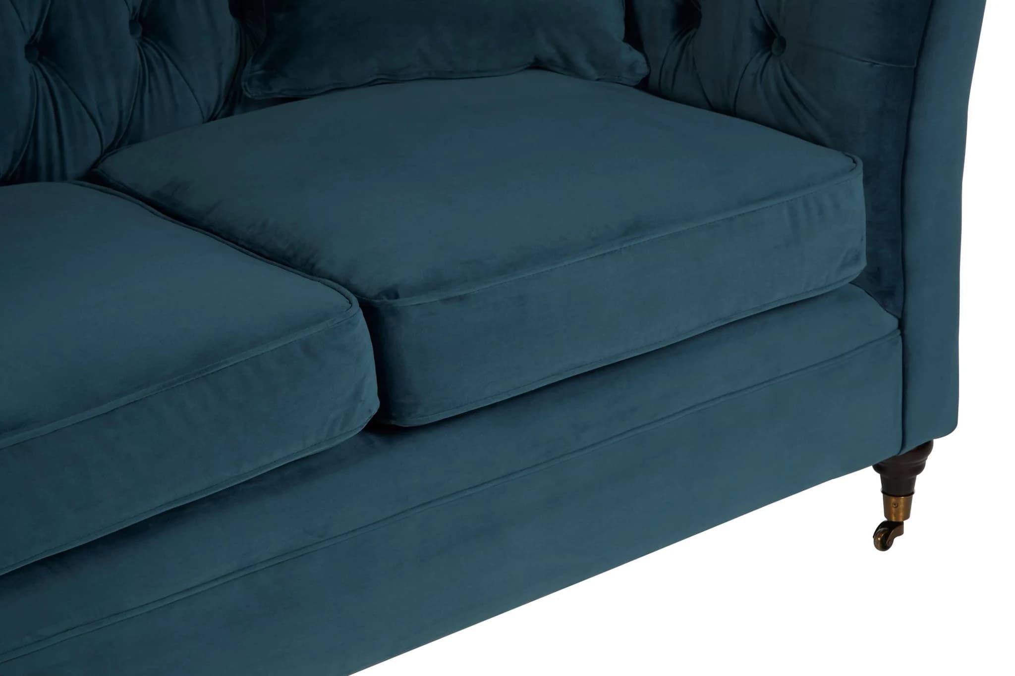 Sabrina Midnight Blue Velvet 2 Seat Sofa - Seating, photo 5 of 7