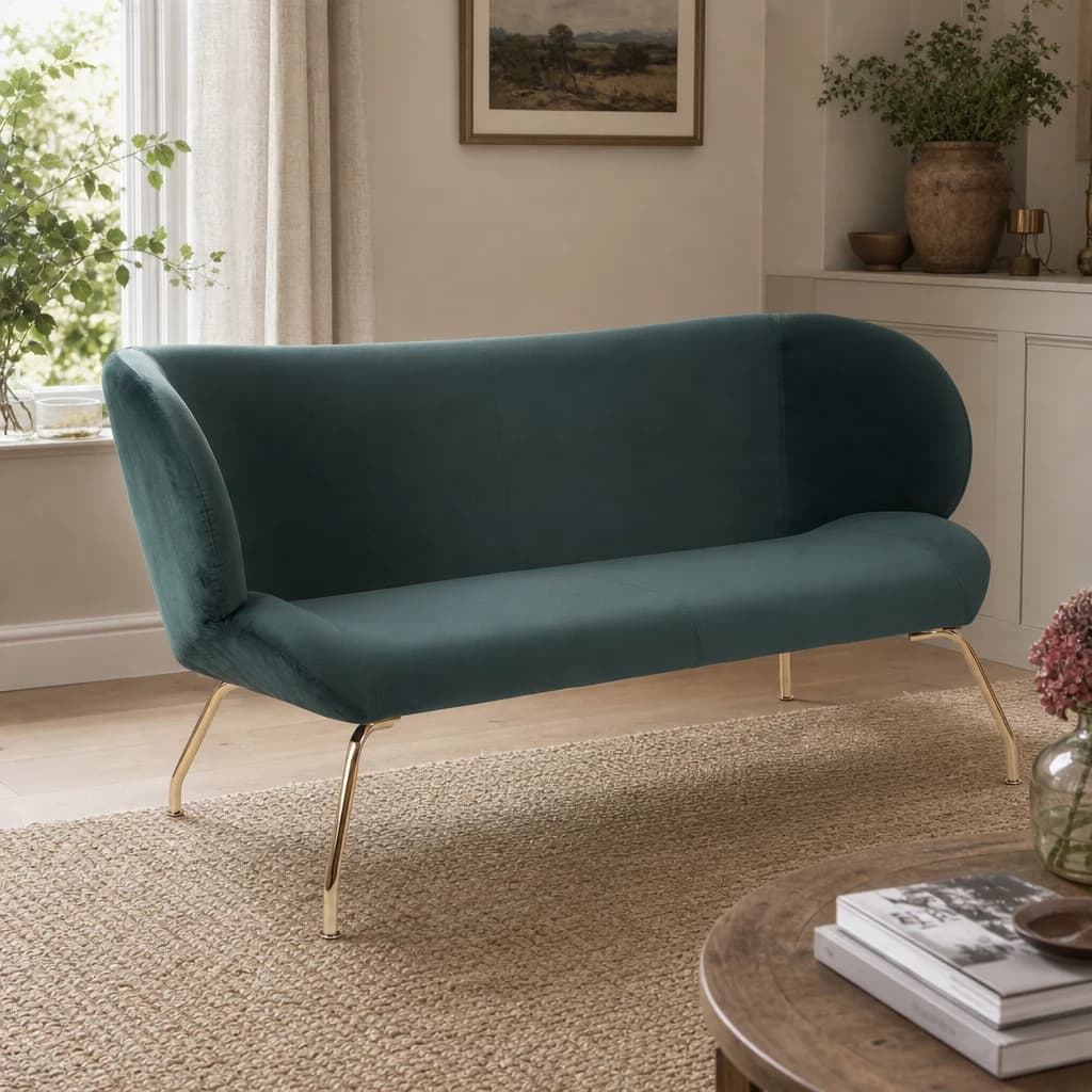 Kolding 2 Seat Green Sofa - Seating, photo 1 of 7