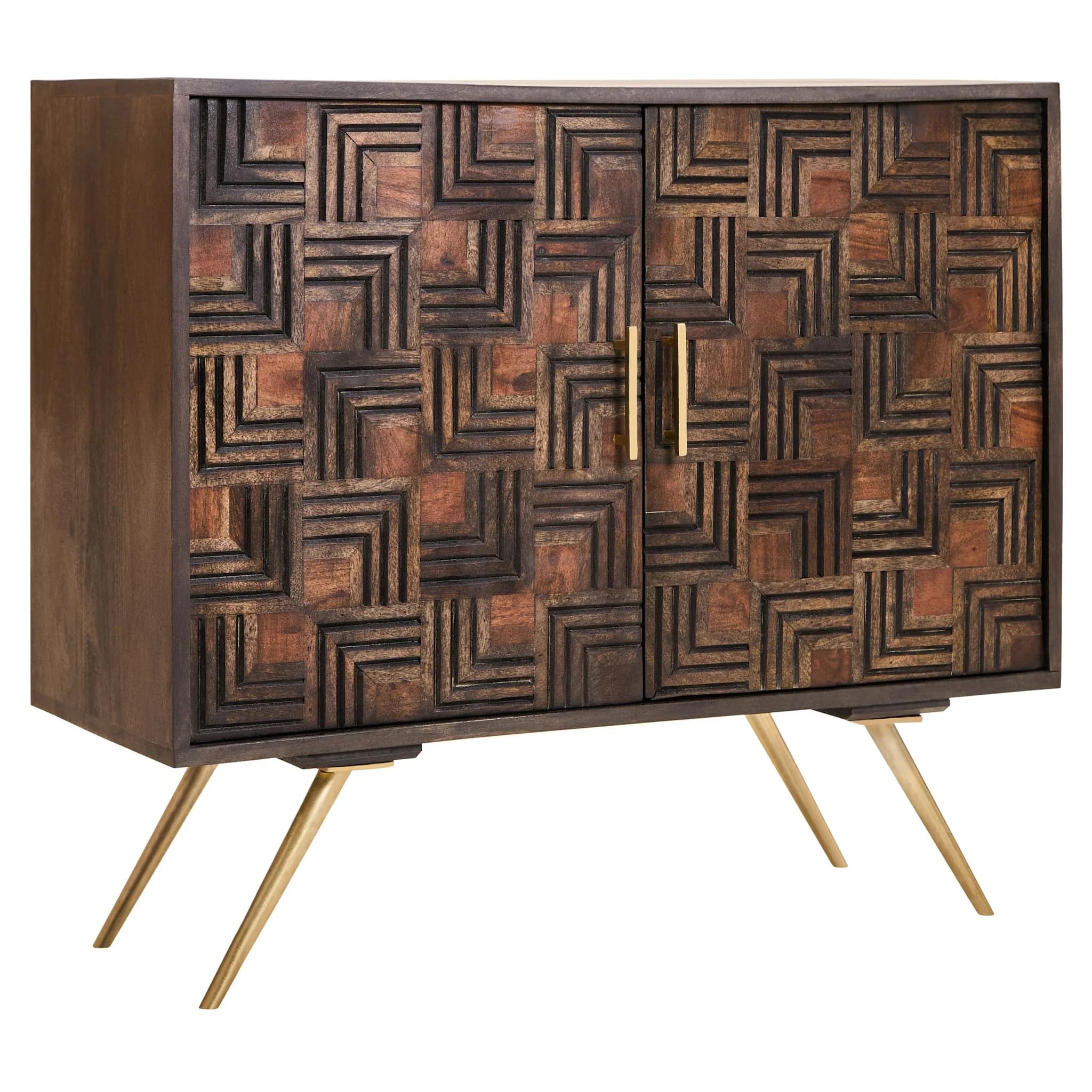 Surat 2 Door Mango Wood Sideboard - Bookcases & shelving, photo 4 of 8