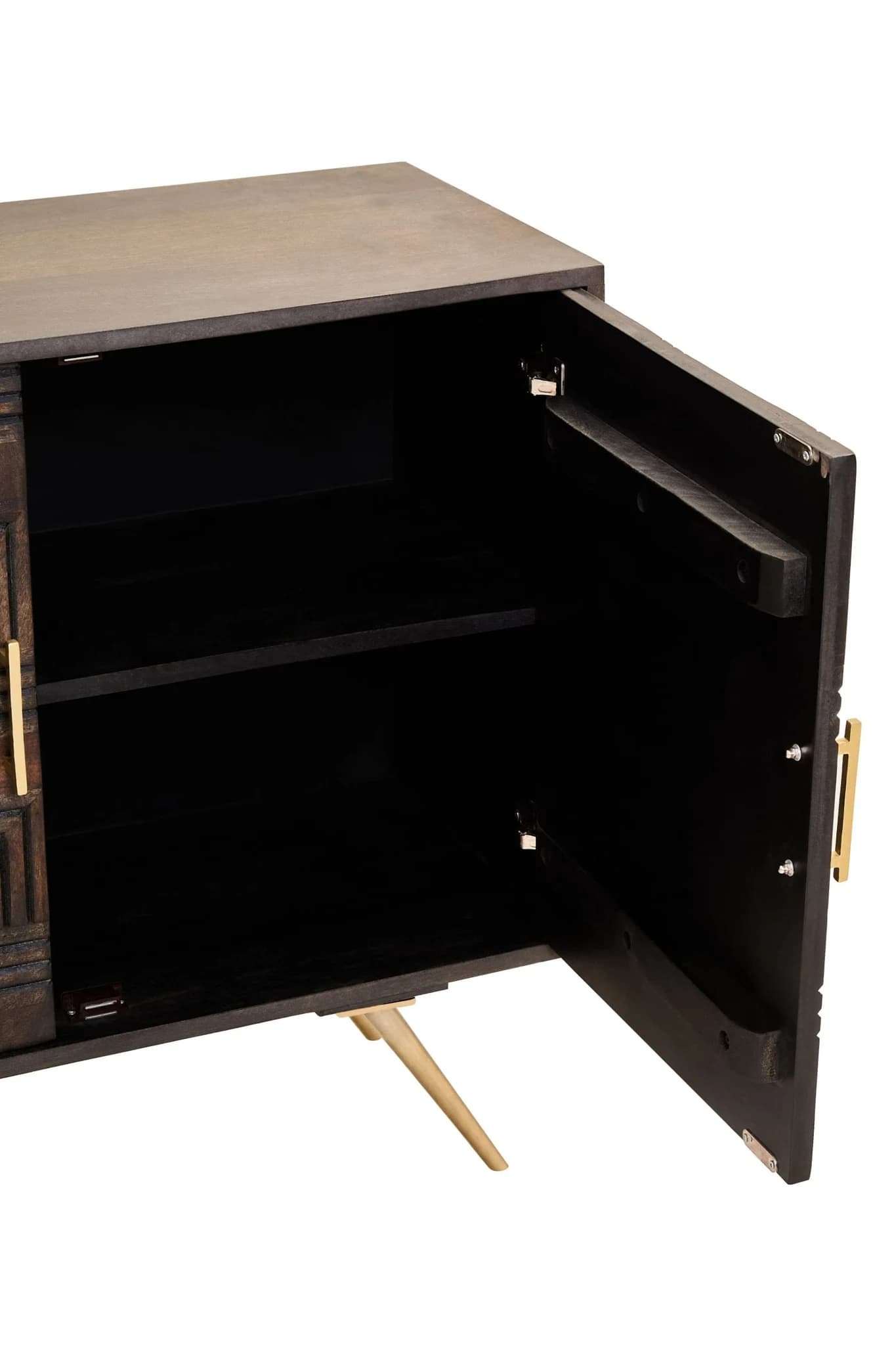 Surat 2 Door Mango Wood Sideboard - Bookcases & shelving, photo 6 of 8