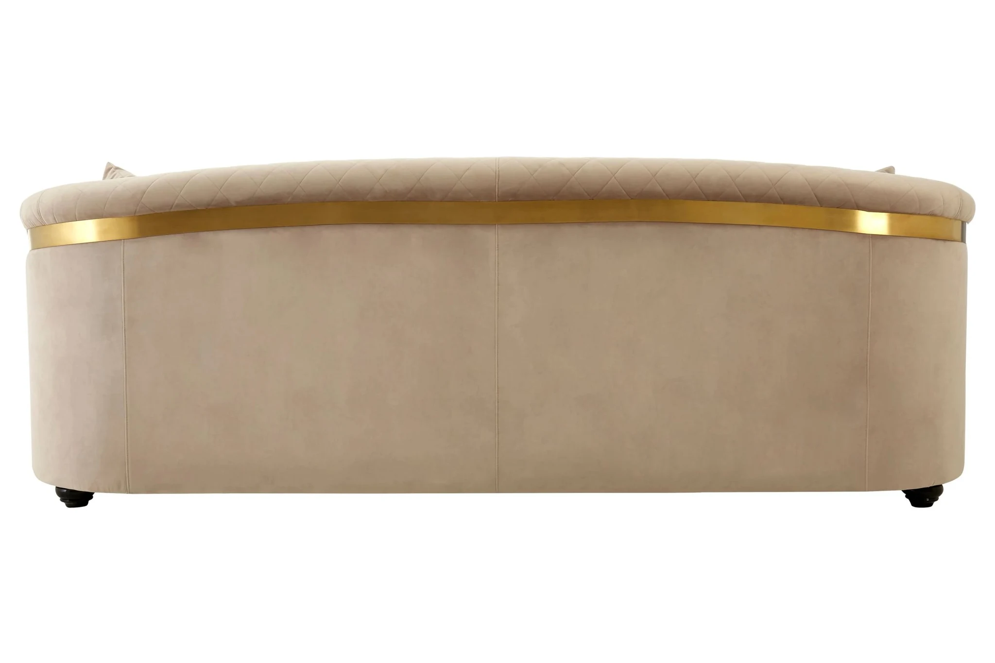 Fiji Three Seat Grey Cotton Velvet Sofa - Seating, photo 8 of 8