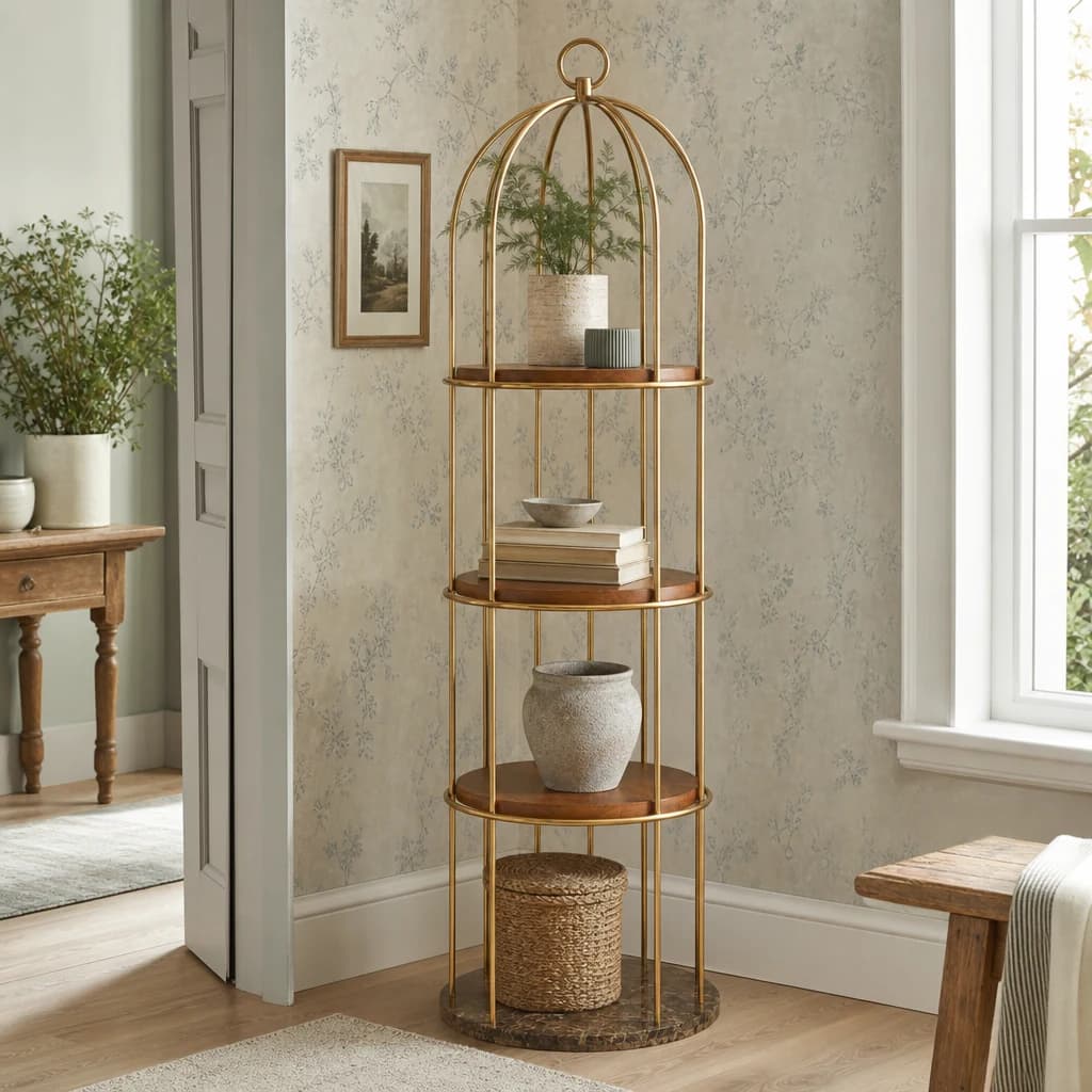 Horizon 4 Tier Large Cage Design Shelf Unit - Bookcases & shelving, photo 1 of 4