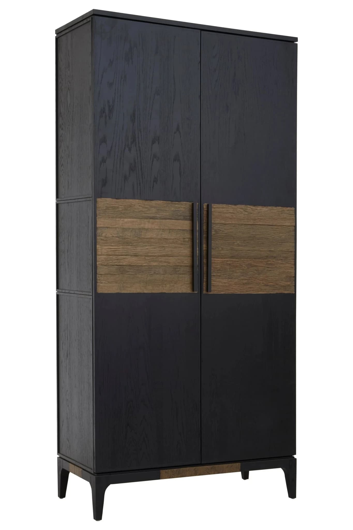 Salvar Black and Natural Oak Wood Tall Cabinet - Bookcases & shelving, photo 6 of 8