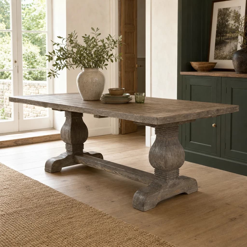 Lovina Recycled Pine Wood Dining Table - Tables, photo 1 of 6