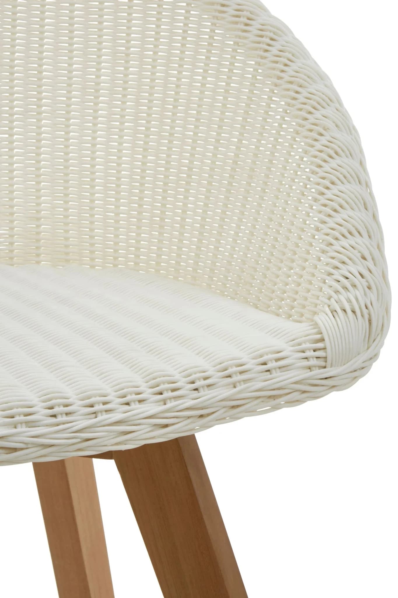 Lovina White Rattan Effect Dining Chair - Seating, photo 6 of 7