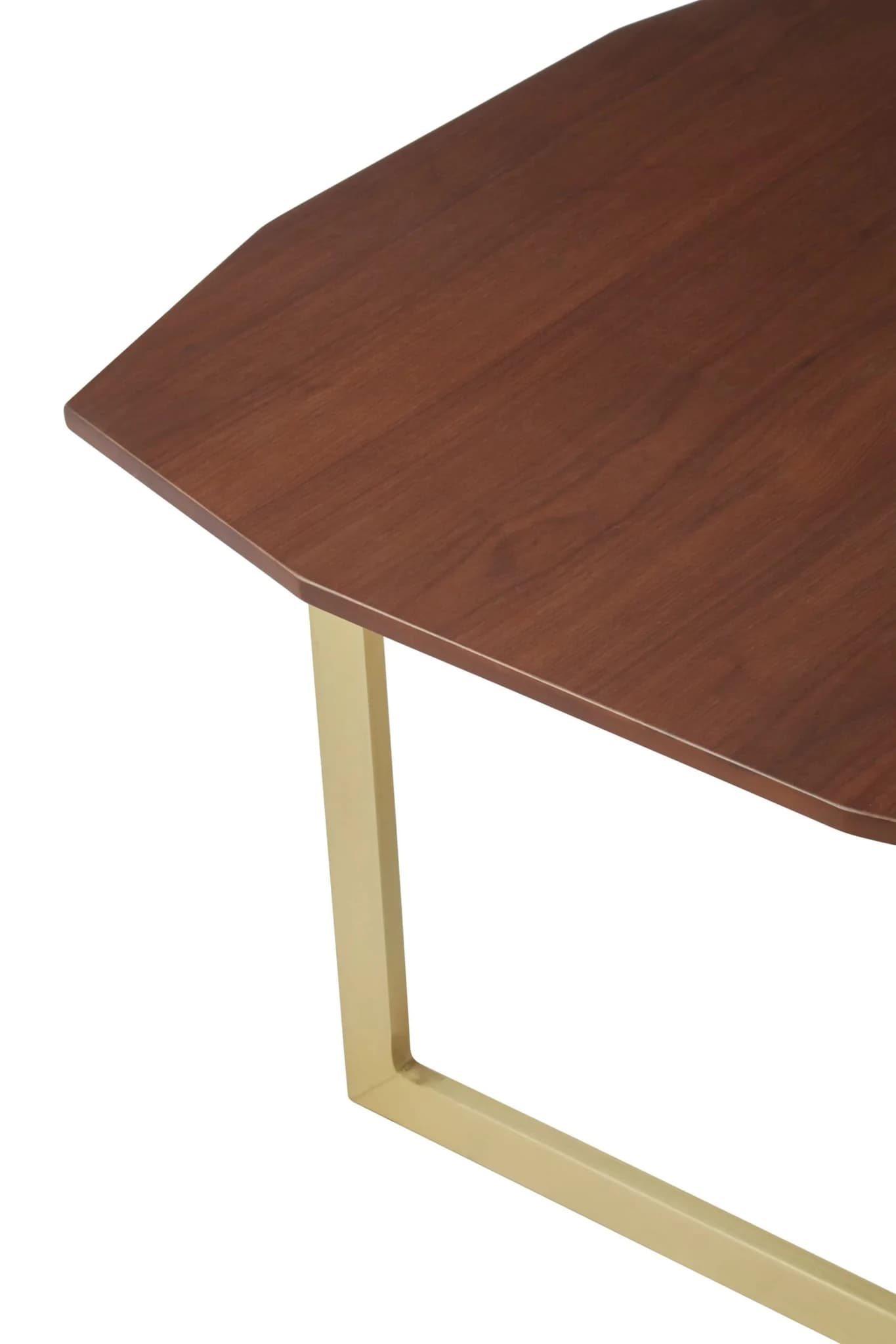 Villi Set of Three Wooden Nesting Side Tables with Gold Legs - Tables, photo 6 of 7