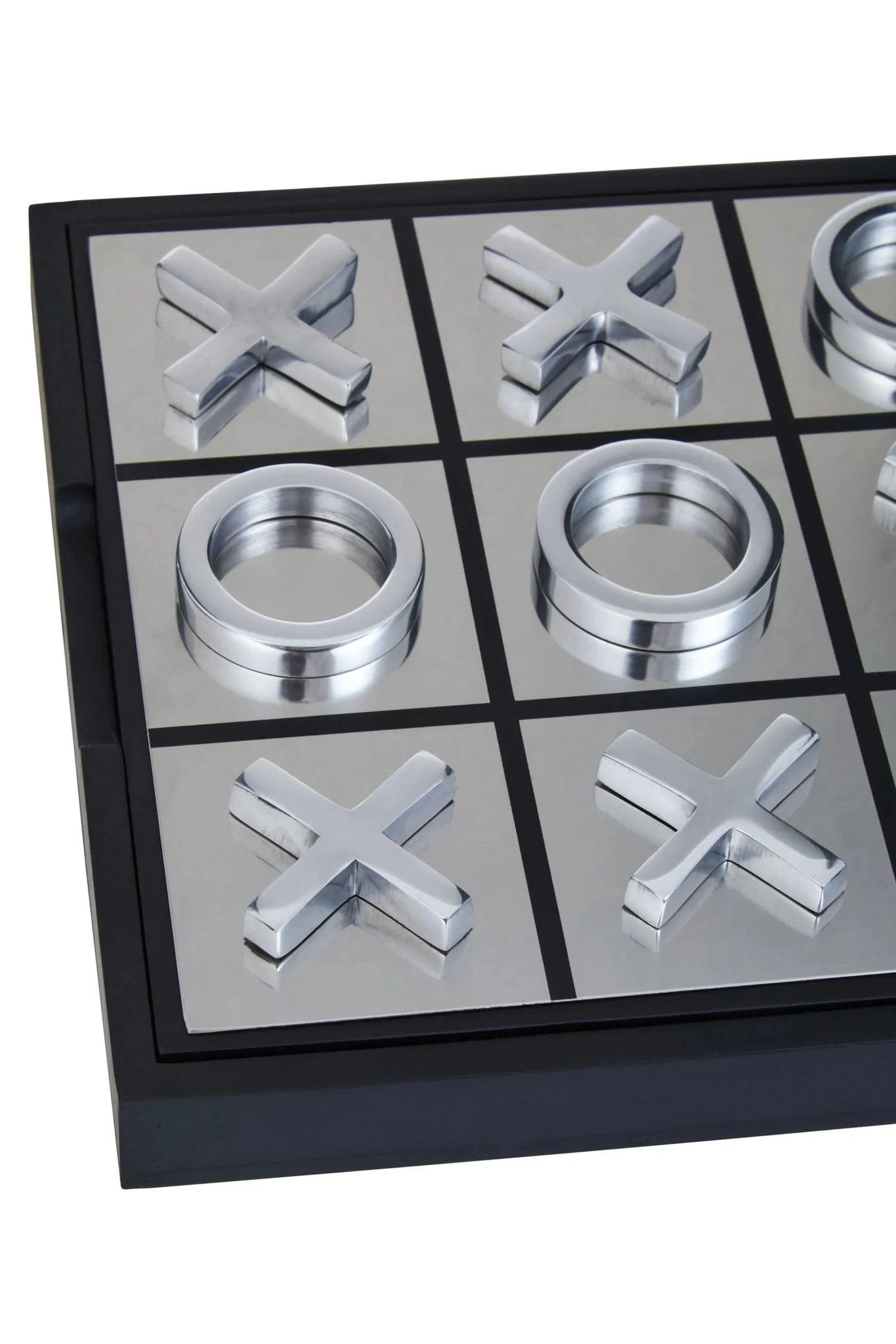 Churchill Games Black and Silver Noughts And Crosses - Decorative, photo 4 of 4