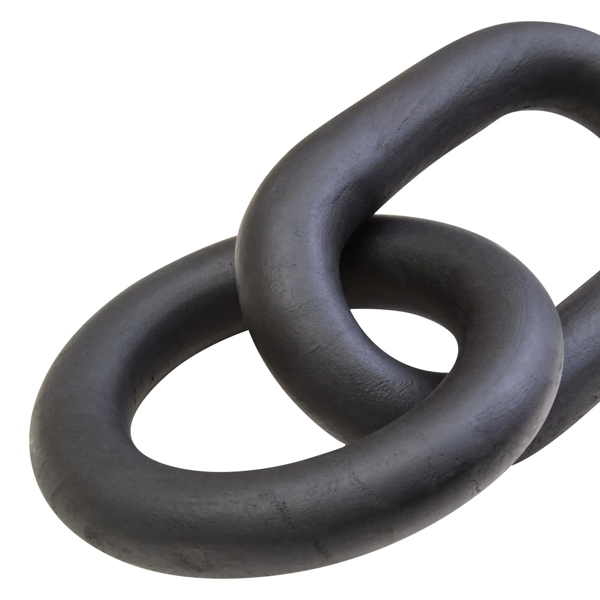 Cato Black Wood 2 Link Chain Decor - Decorative, photo 7 of 7