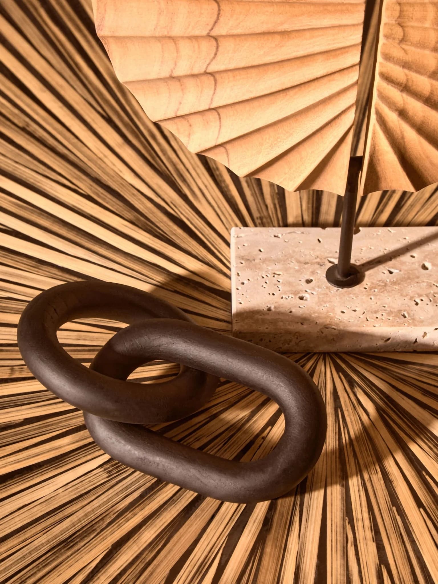 Cato Black Wood 2 Link Chain Decor - Decorative, photo 4 of 7