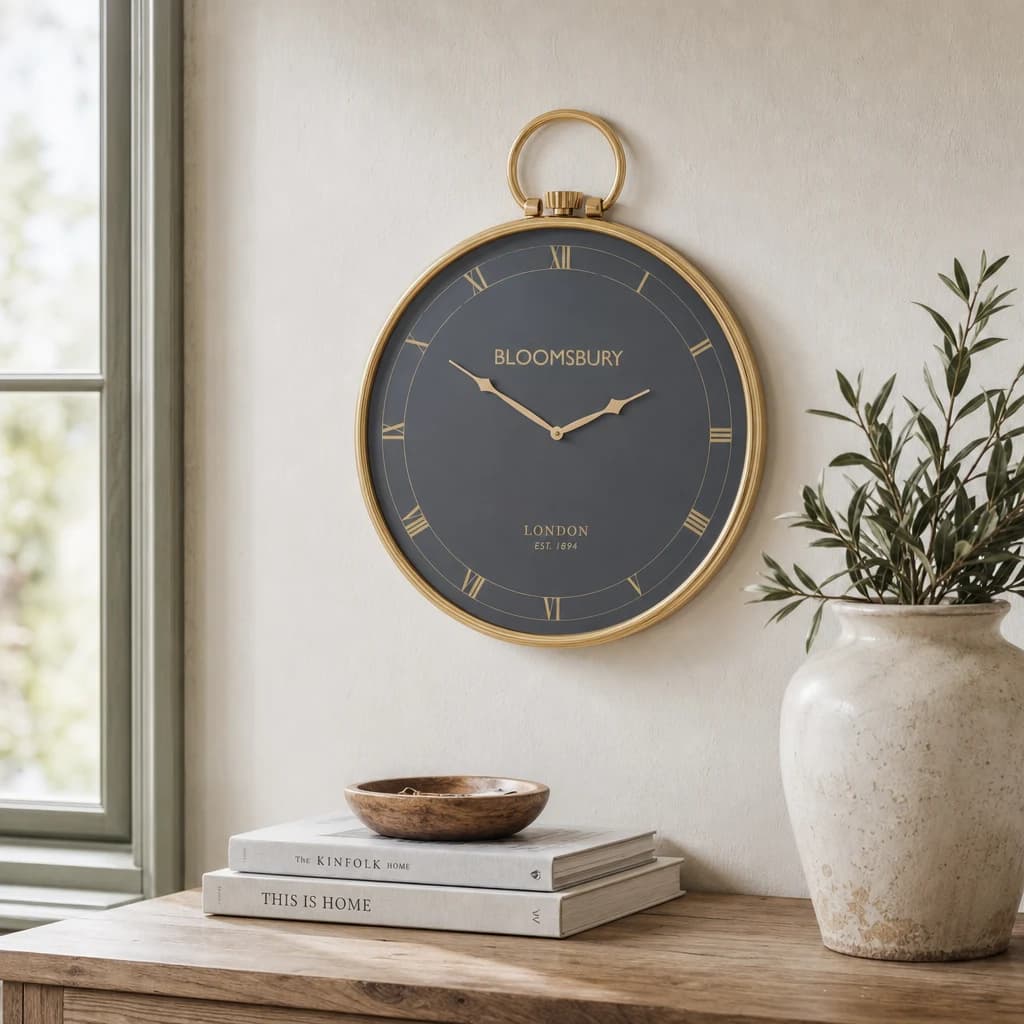 Mateo Pocket Watch Design Large Wall Clock - Decorative, photo 1 of 4