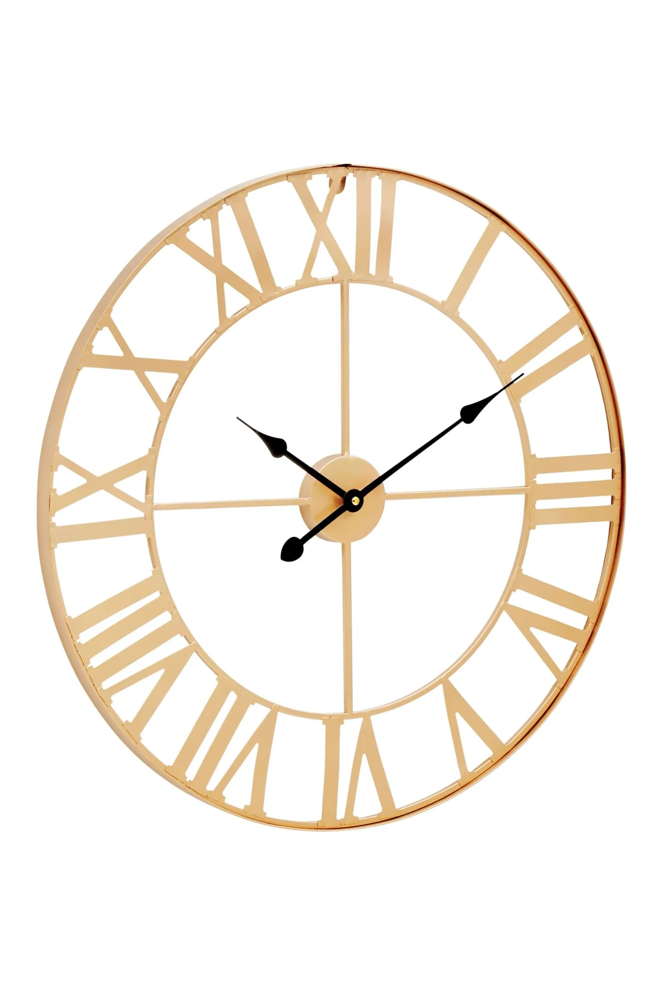 Genova 60cm Dia Large Gold Metal Wall Clock - Decorative, photo 5 of 8
