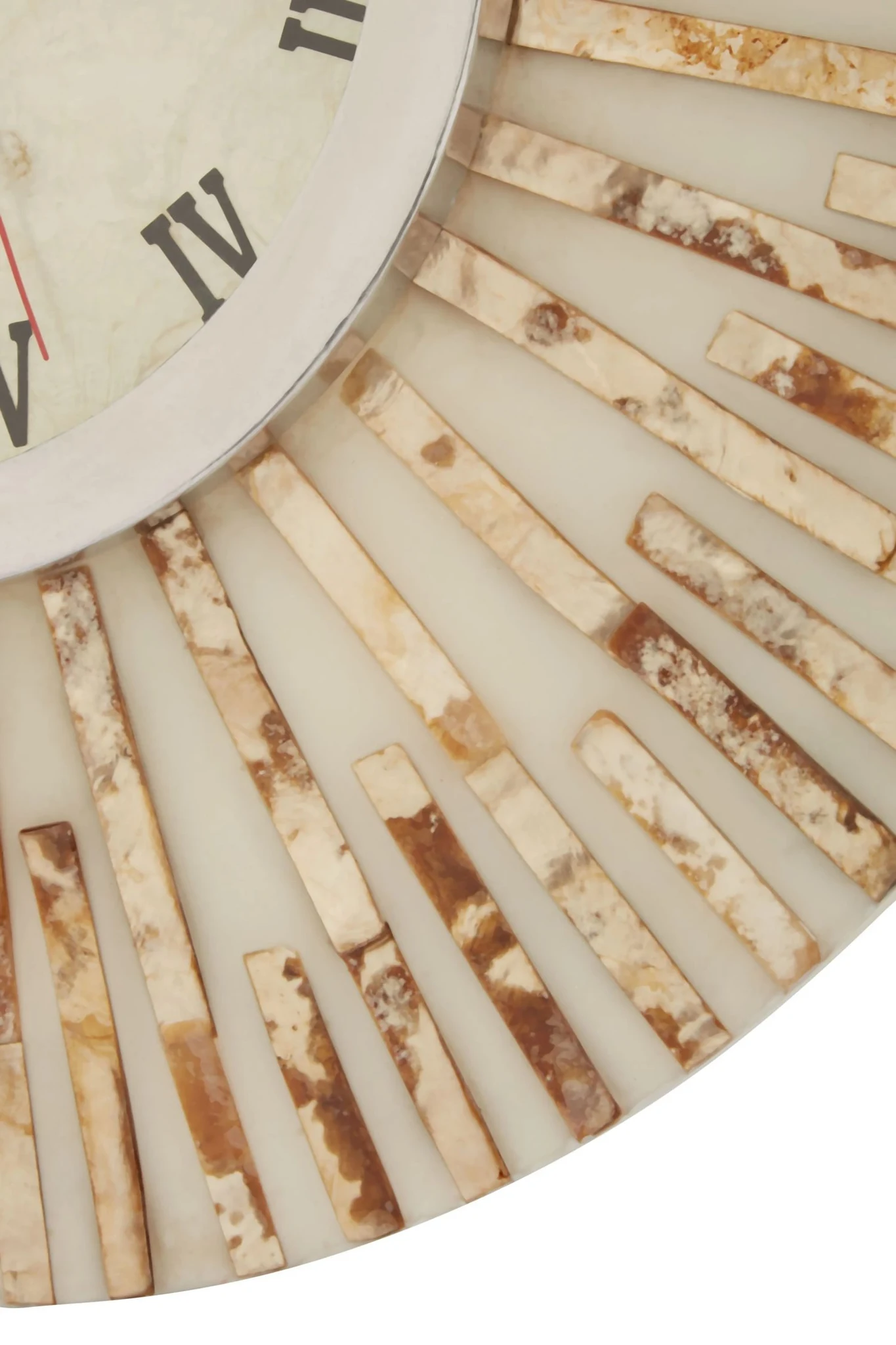 Palu 50cm Dia Natural Shell Wall Clock - Decorative, photo 4 of 6