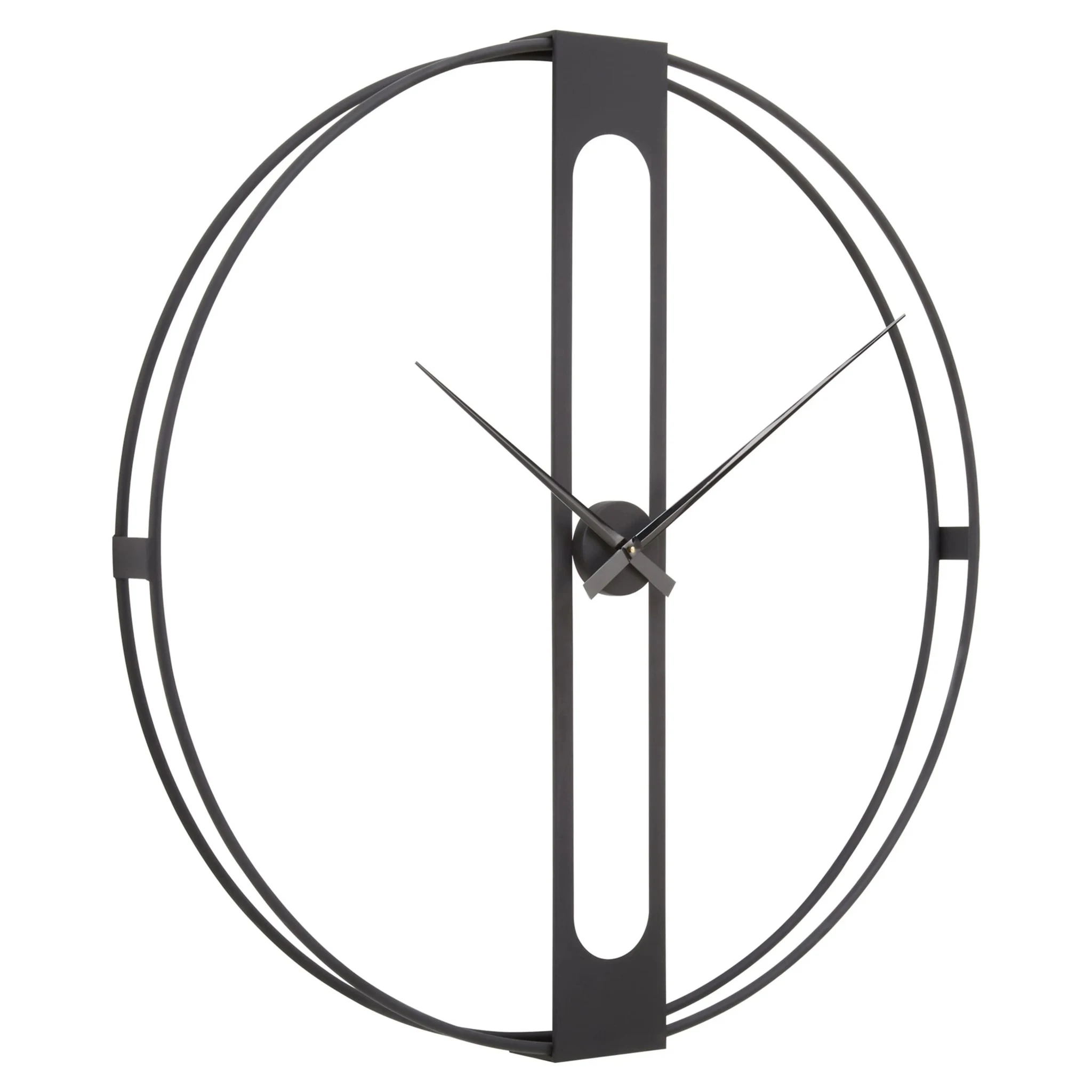 Beauly 107cm Dia Black Metal Wall Clock - Decorative, photo 5 of 8