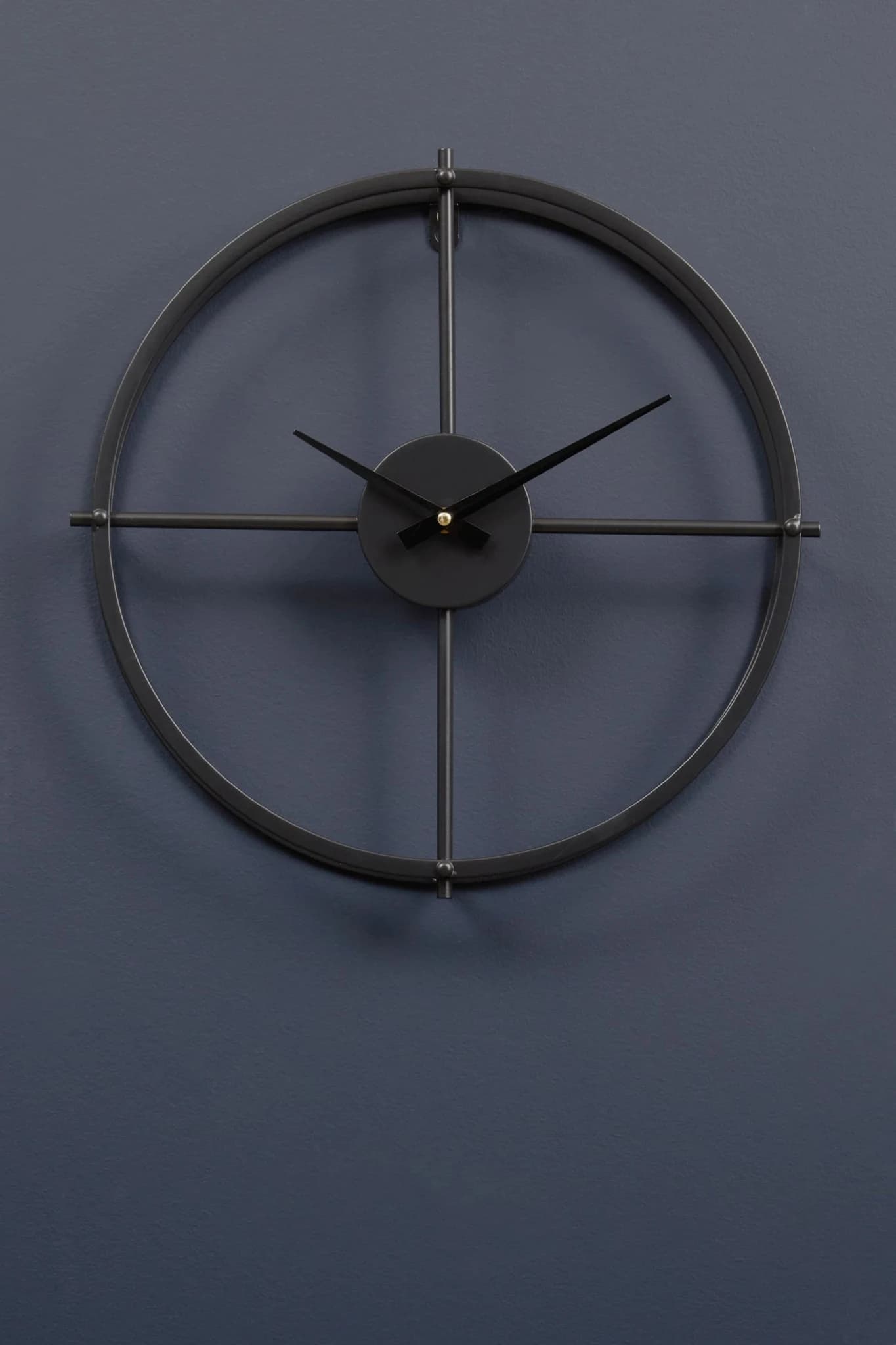 Kent 40cm Dia Small Black Finish Wall Clock - Decorative, photo 5 of 8