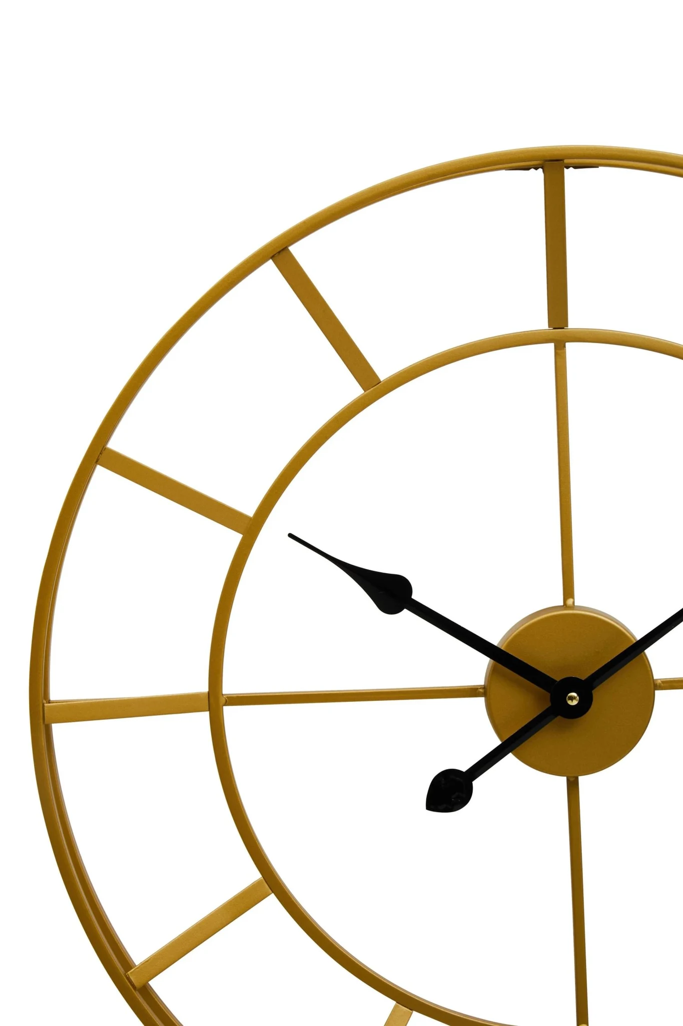 Kent 60cm Dia Large Gold Finish Metal Wall Clock - Decorative, photo 8 of 8