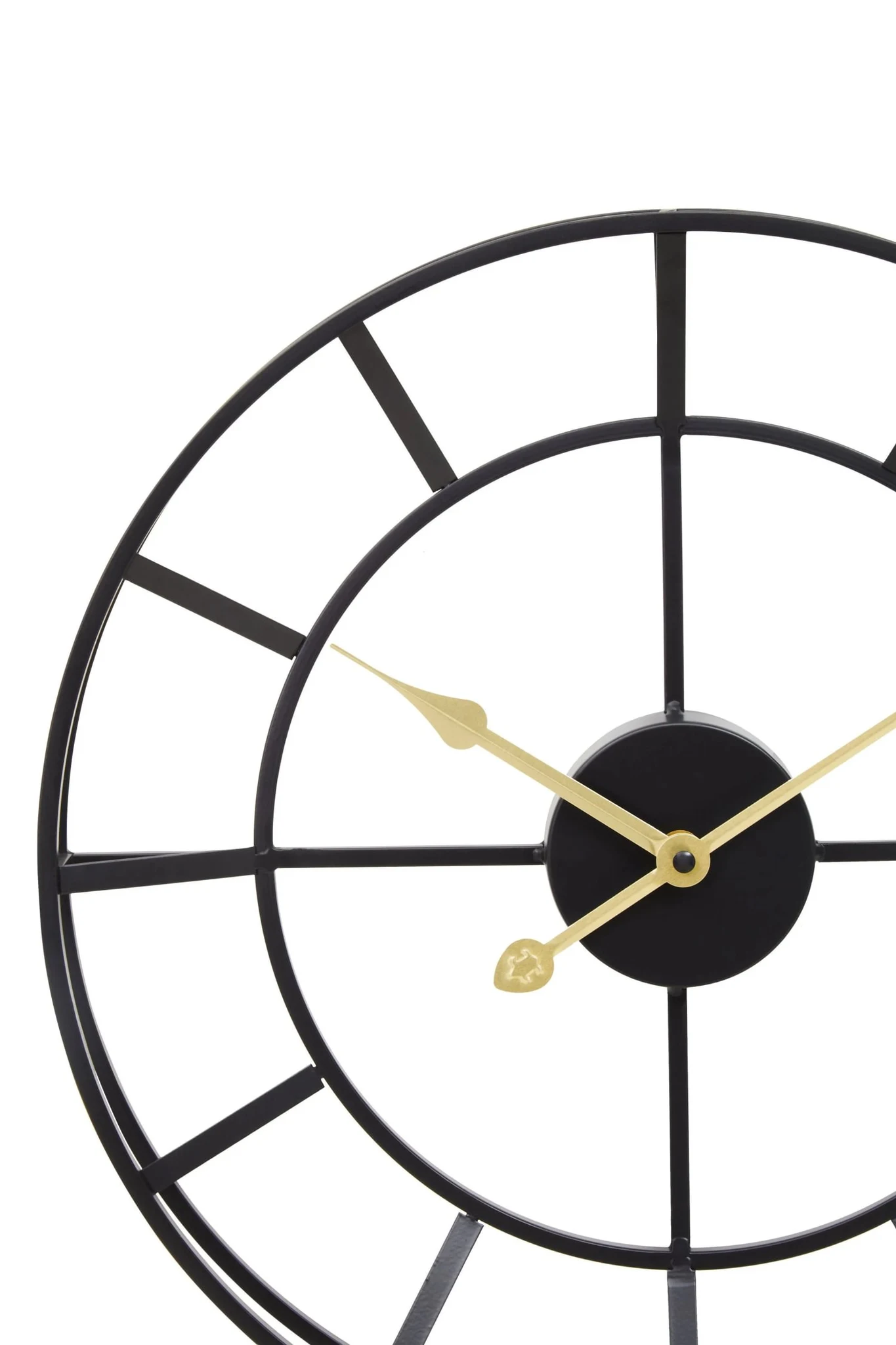 Kent 40cm Dia Small Black Finish Metal Wall Clock - Decorative, photo 8 of 8