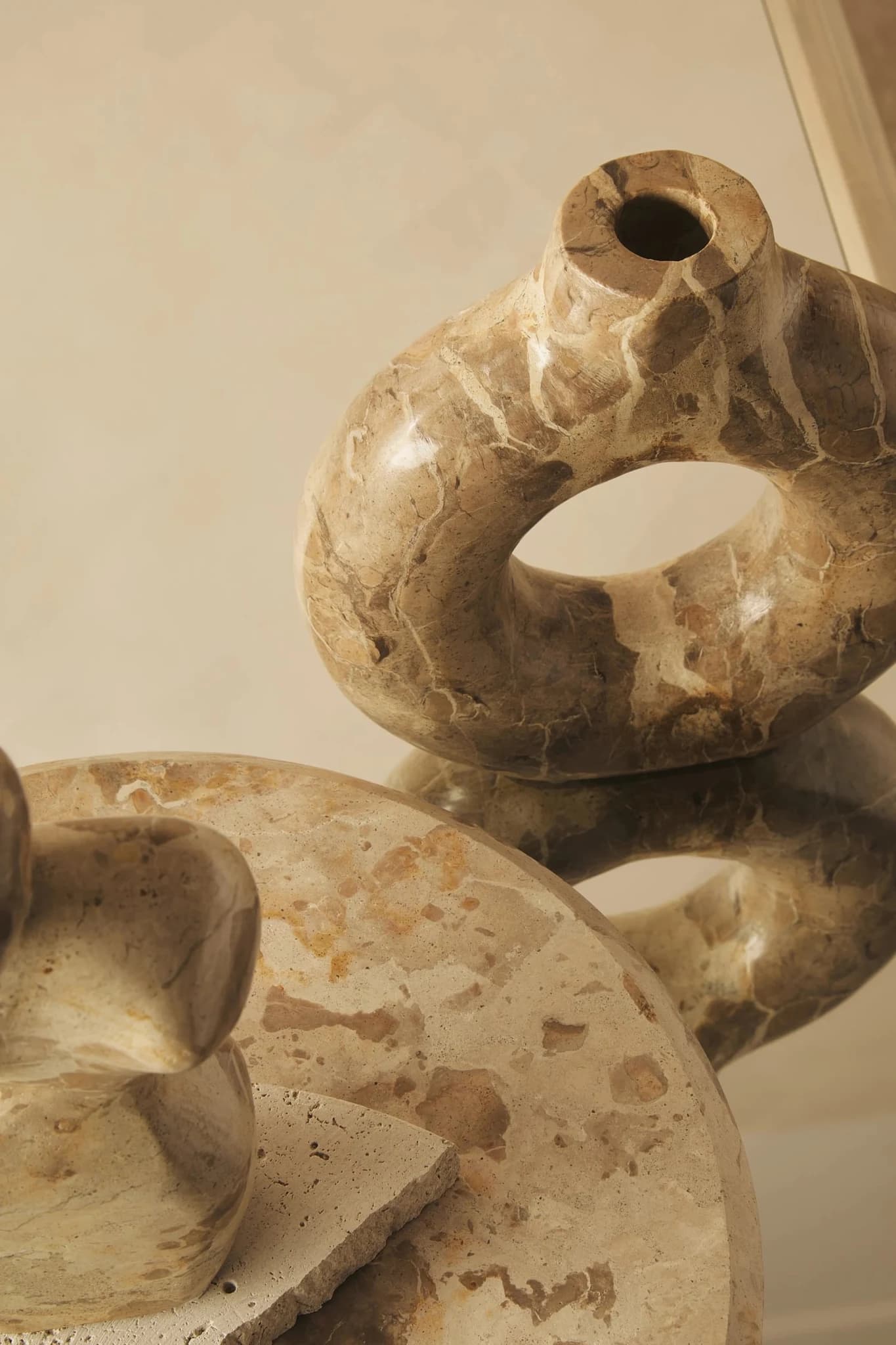 Santino Chocolate Marble Vase - Vases, photo 3 of 8