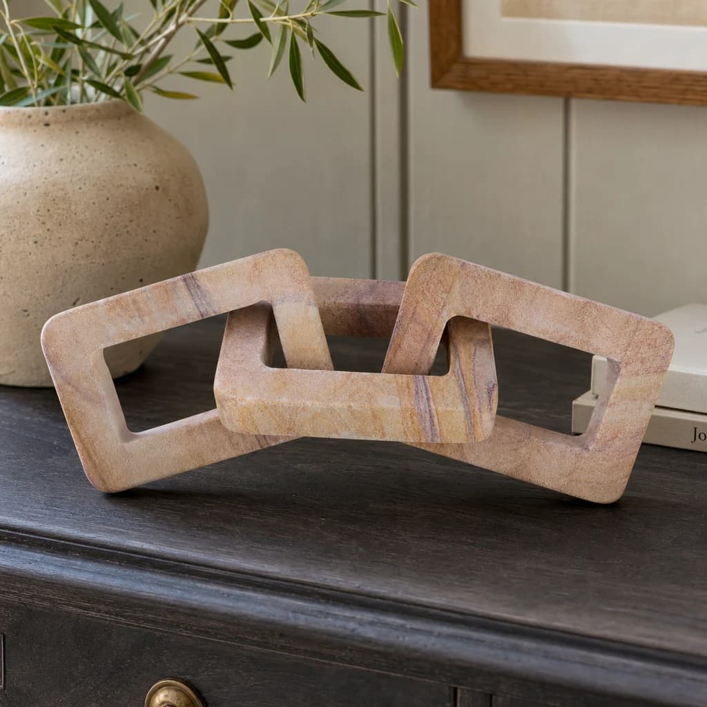 Pietra Rainbow Sandstone Three Link Chain Decor - Decorative, photo 1 of 4