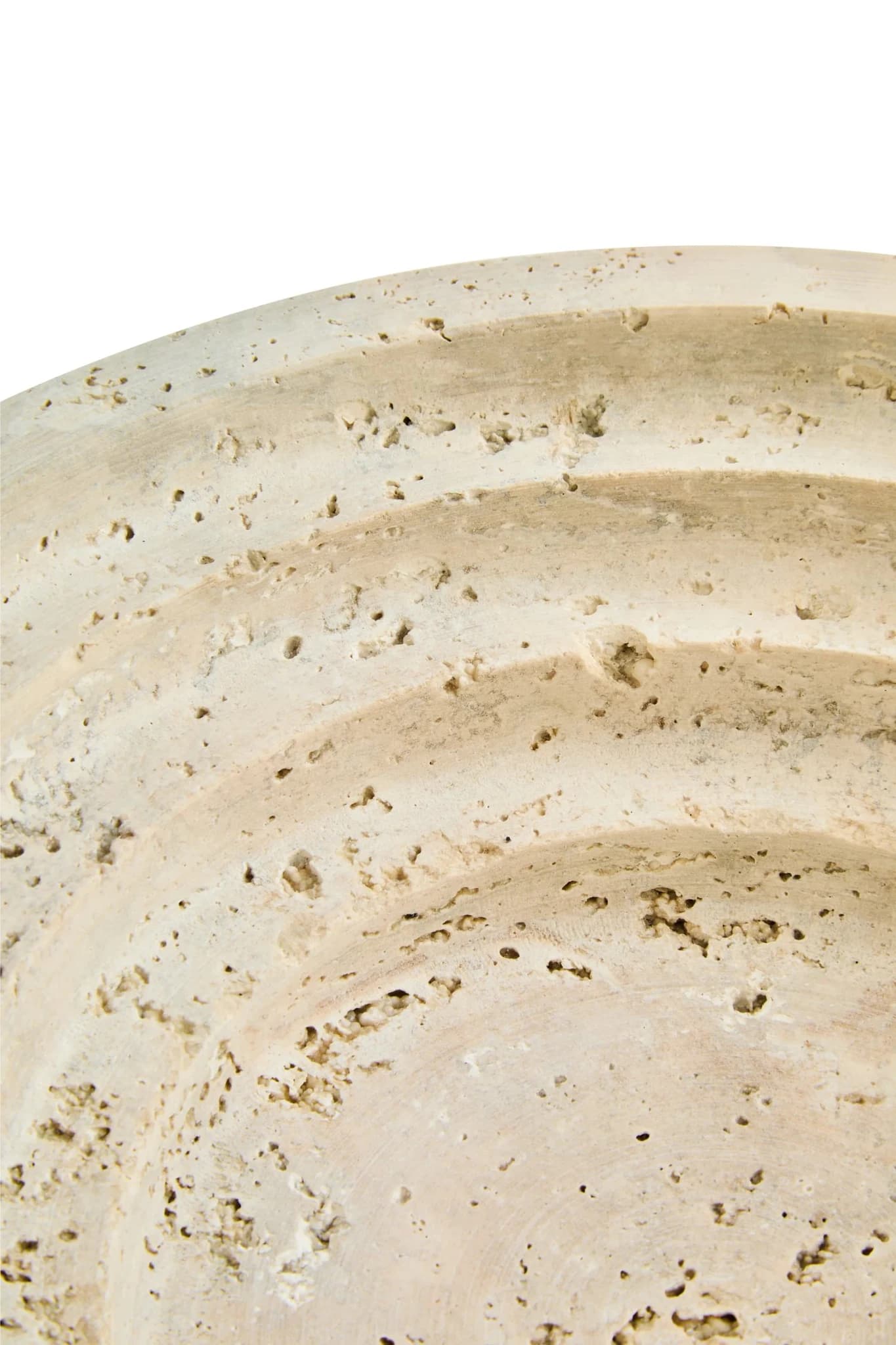 Tibor Travertine Round Tapered Bowl - Decorative, photo 6 of 6