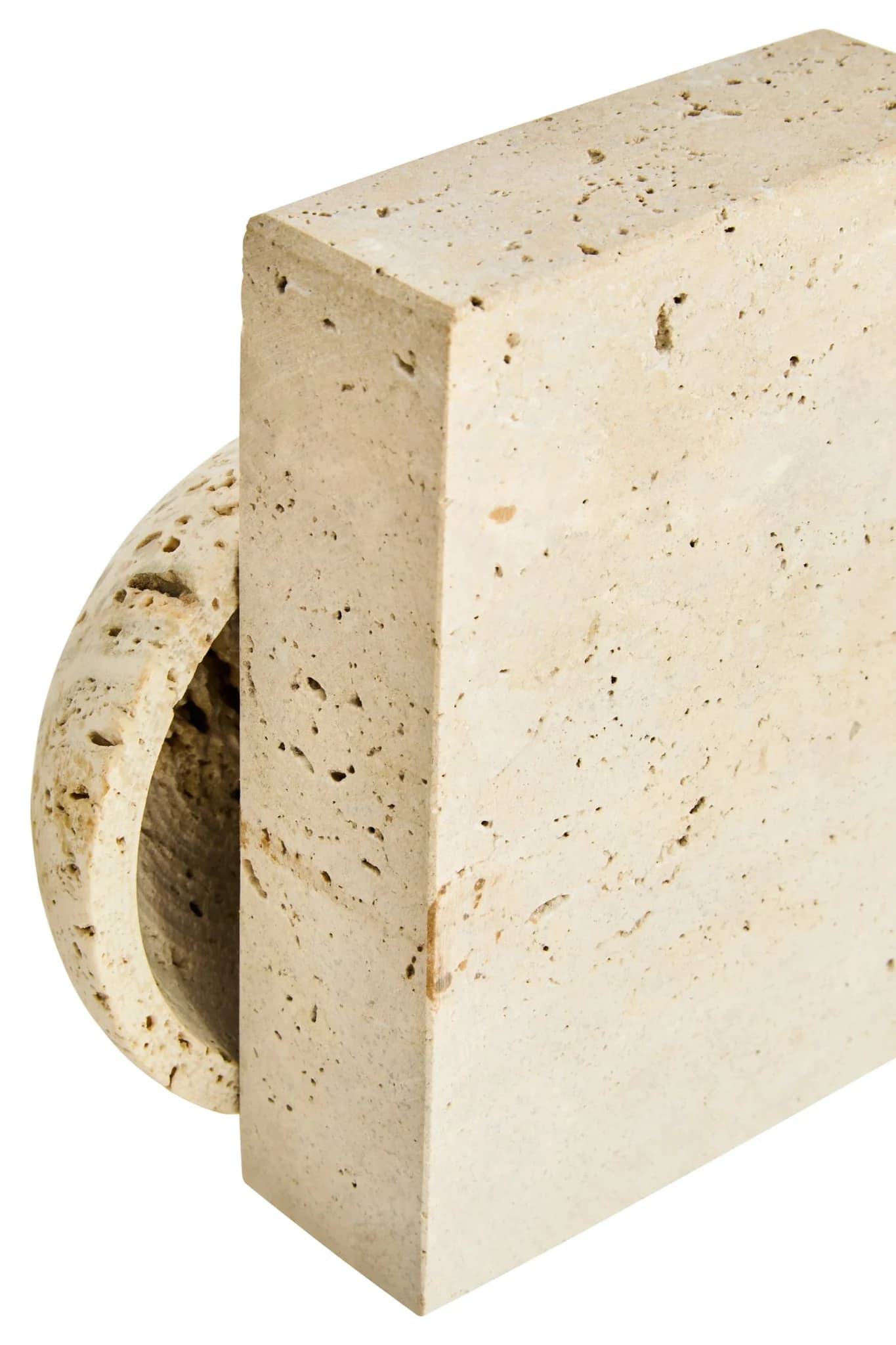 Tibor Travertine Set of Two Spherical Bookends - Decorative, photo 5 of 8