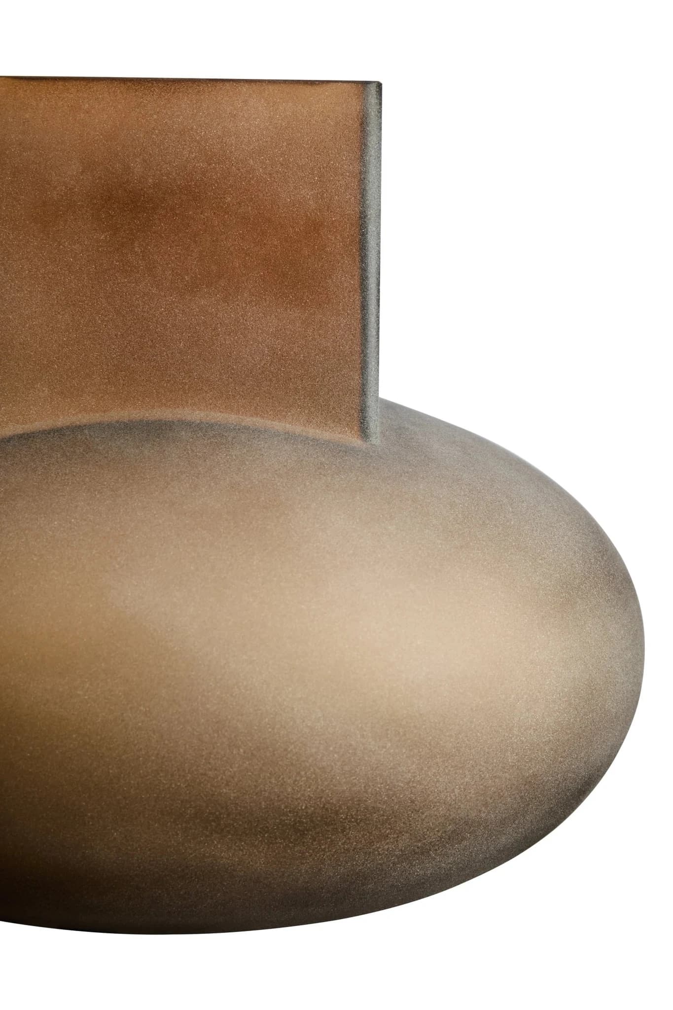 Gabi Brown Opaque Glass Small Vase - Vases, photo 5 of 5