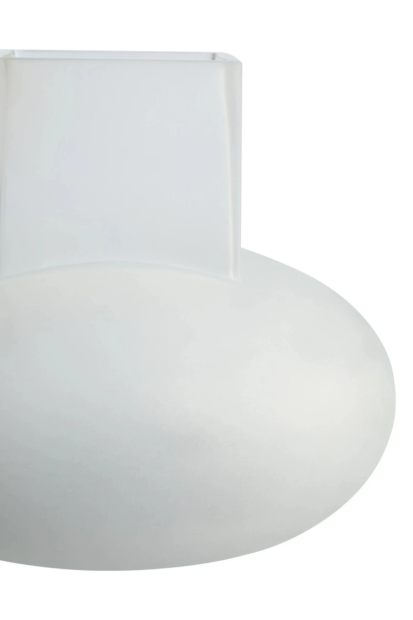 Gabi White Opaque Glass Small Vase - Vases, photo 7 of 7
