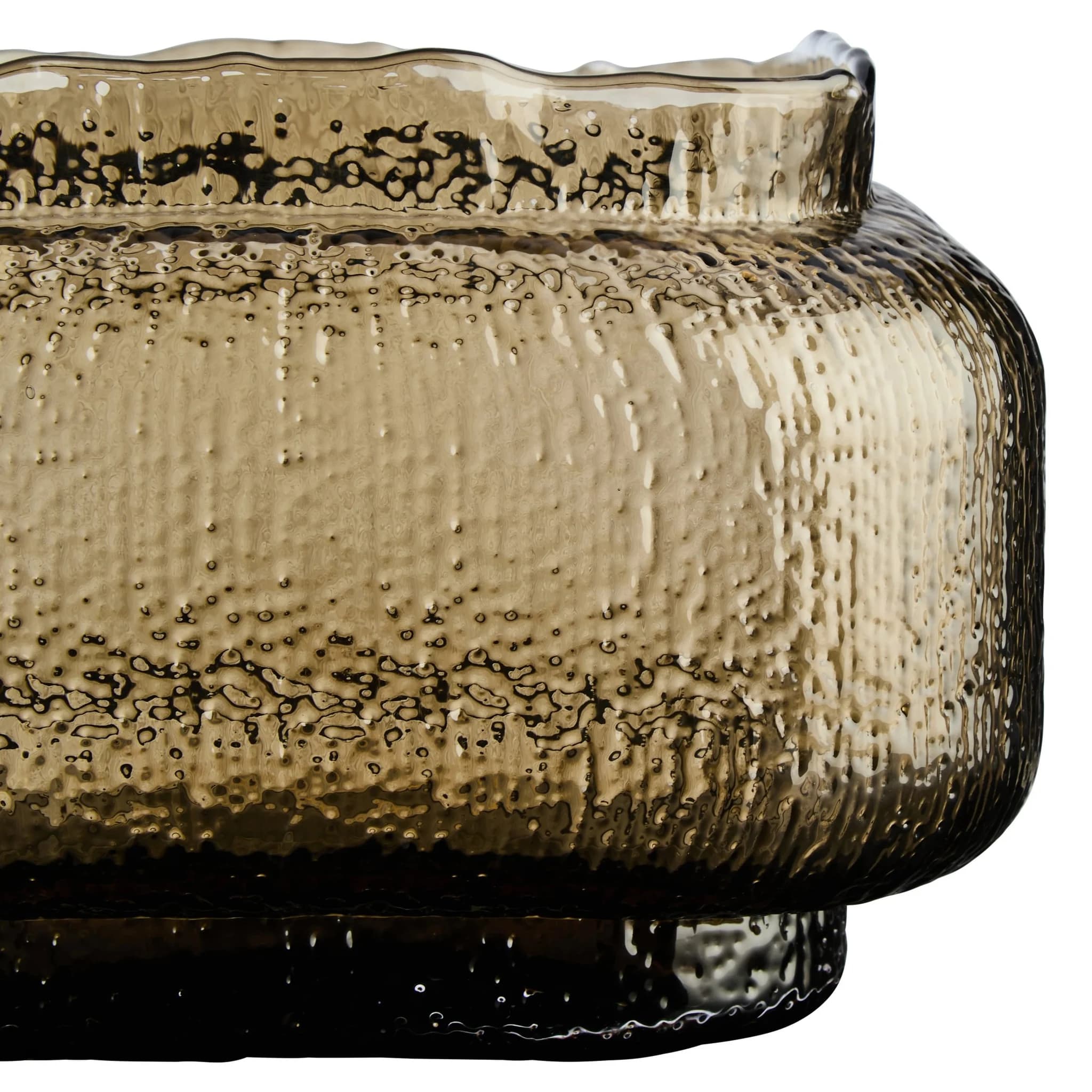 Galea Brown Textured Glass Small Vase - Vases, photo 5 of 5