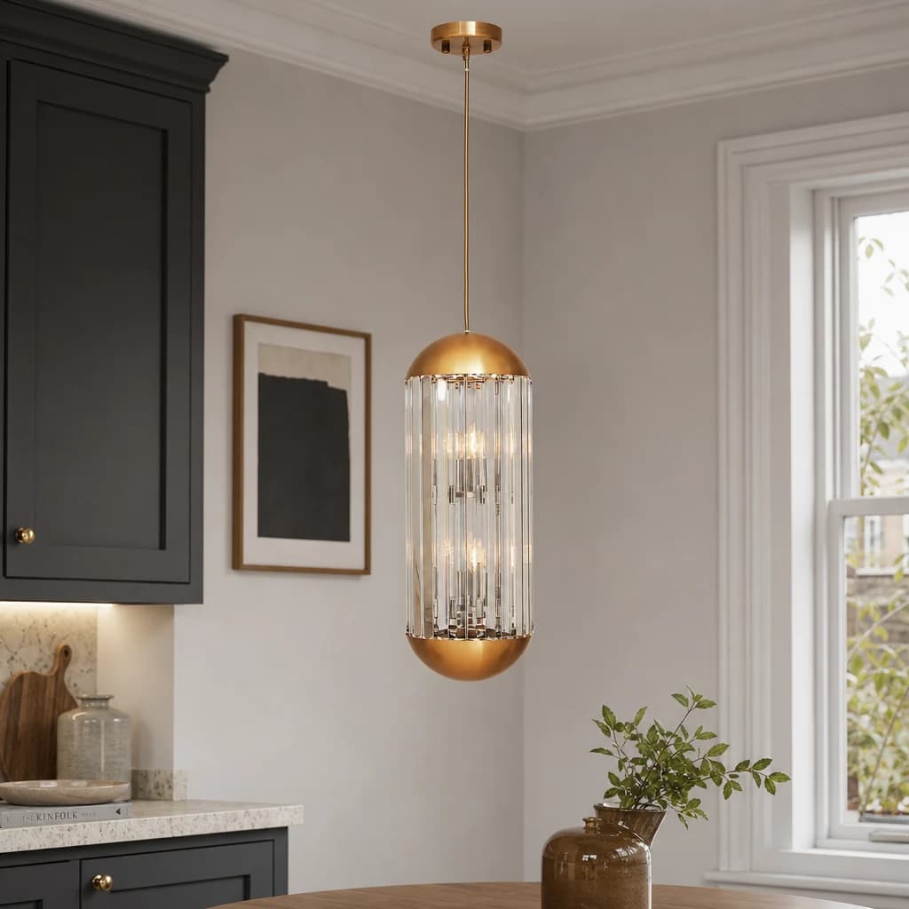 Kensington Townhouse Six Bulb Small Pendant Light - Pendant lights, photo 1 of 8