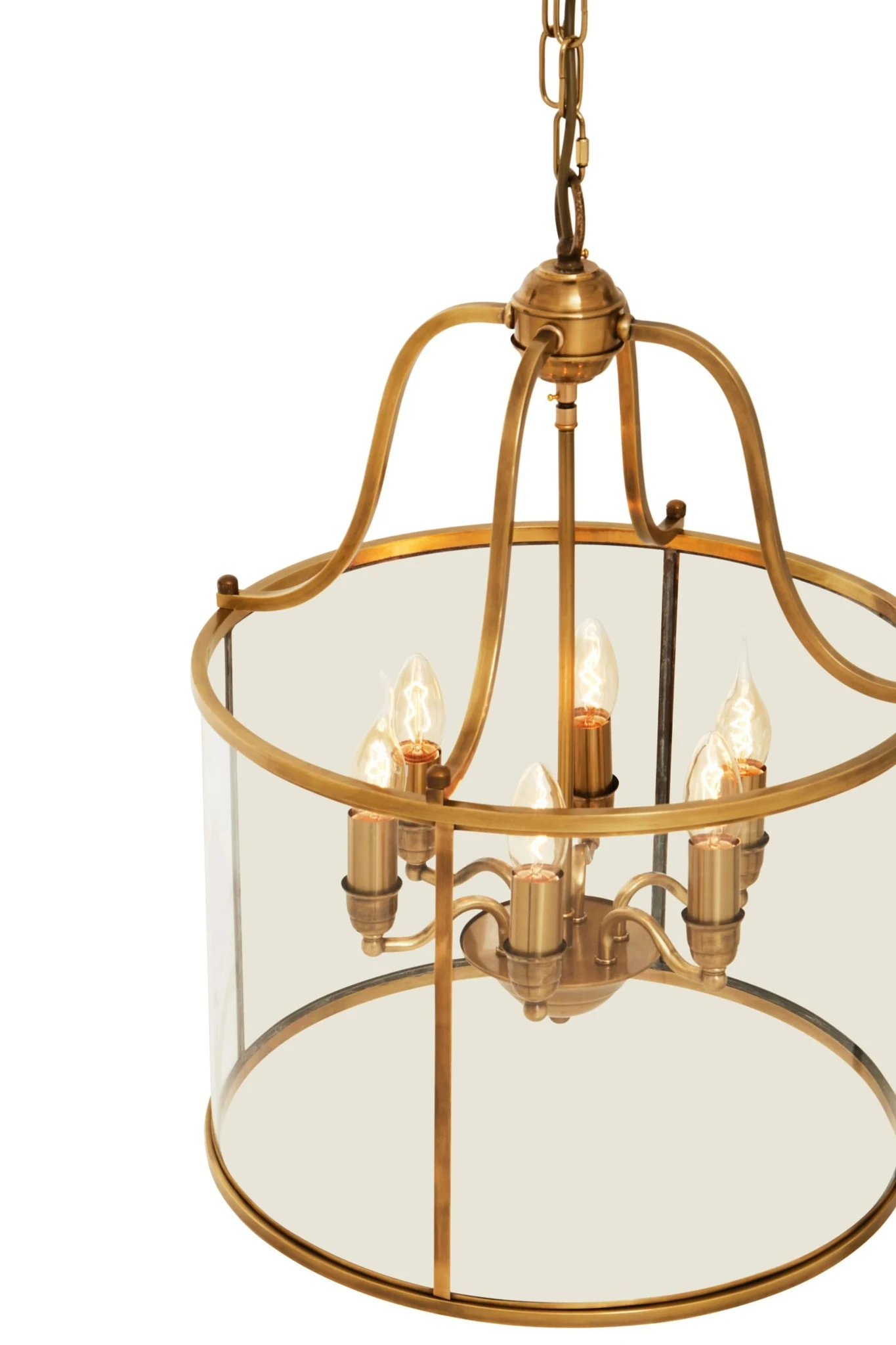 Hampstead Brass Finish 6 Bulb Pendant Light - Pendant lights, photo 7 of 7