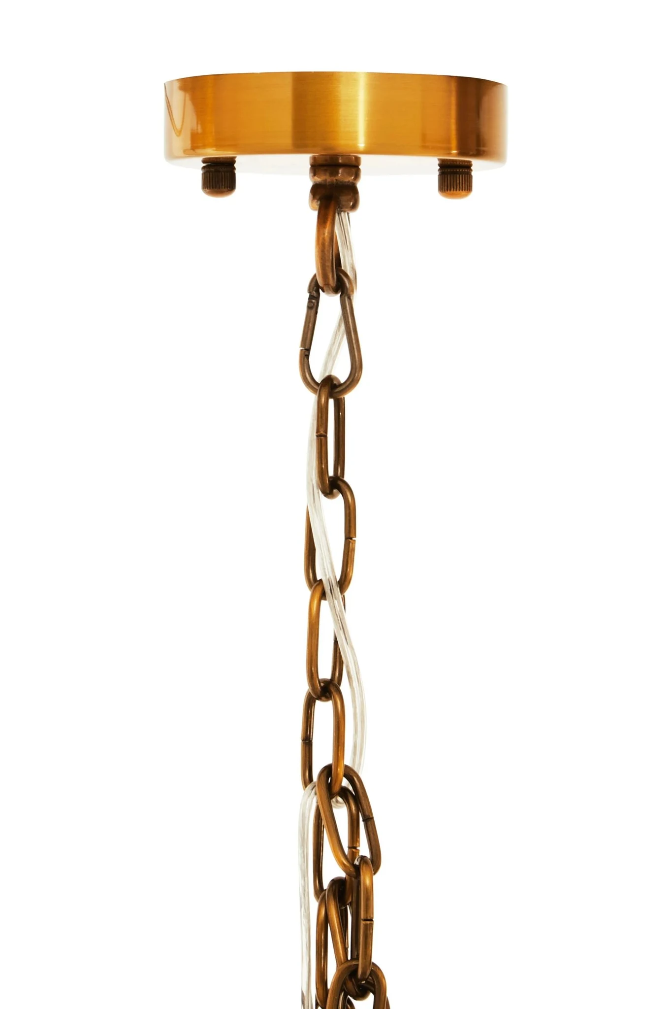 Karli Brass Finish Small Vertical Pendant Light - Pendant lights, photo 5 of 7