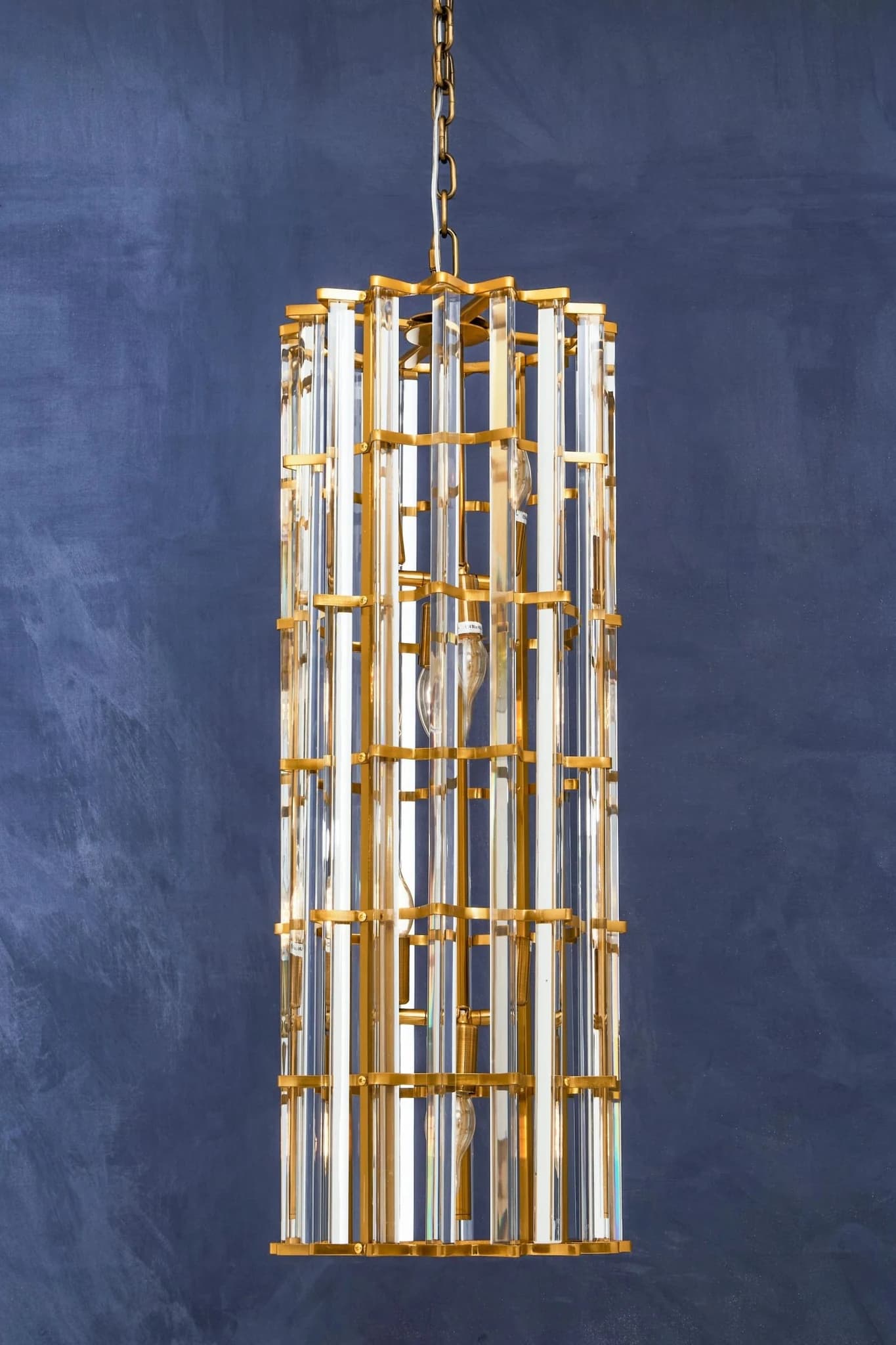 Karli Brass Finish Vertical Large Pendant Light - Pendant lights, photo 3 of 7