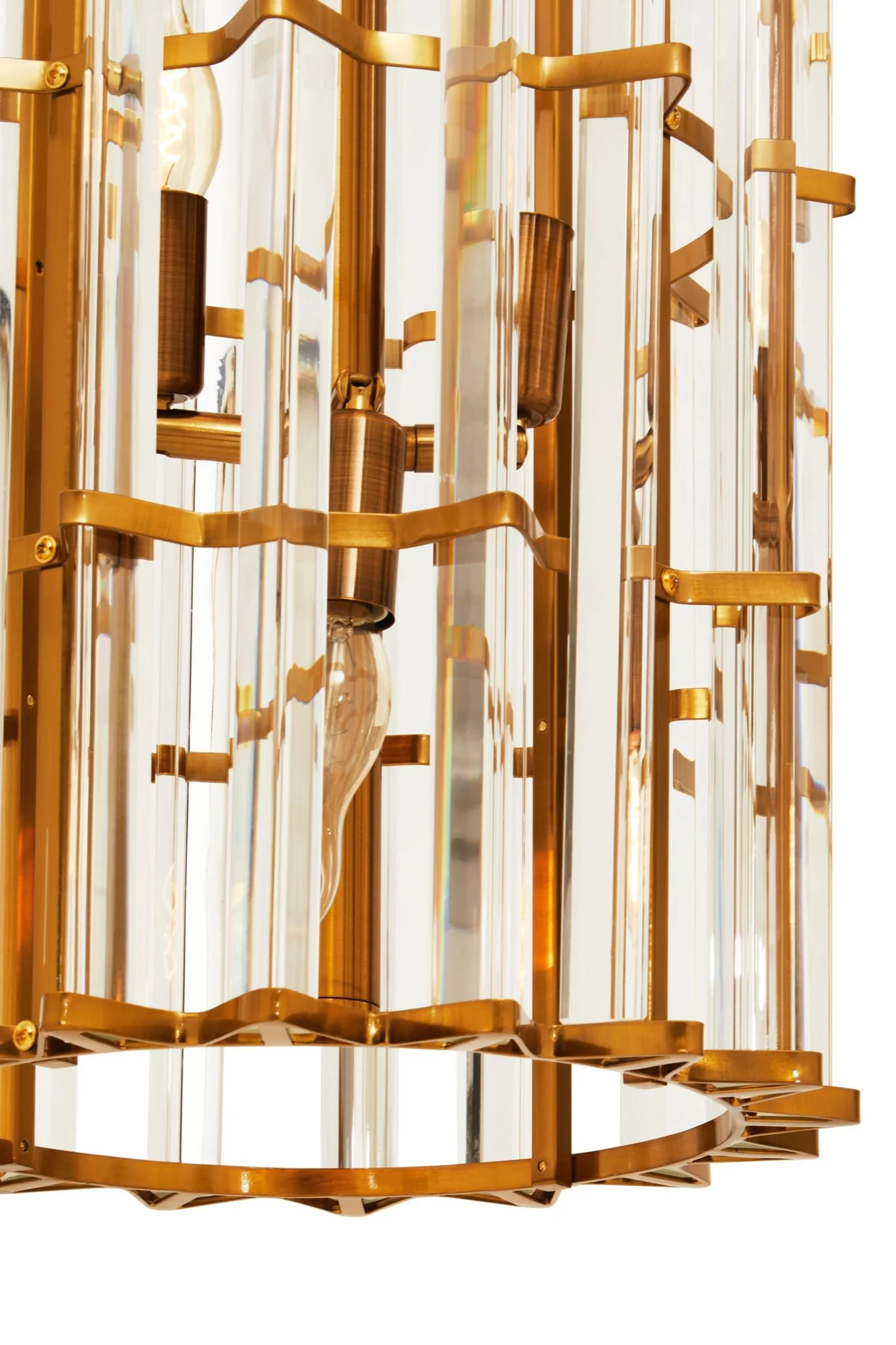 Karli Brass Finish Vertical Large Pendant Light - Pendant lights, photo 6 of 7